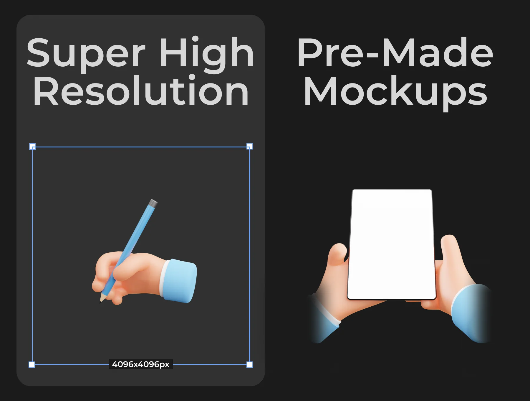 Cartoon Hands - 3D Hands 2