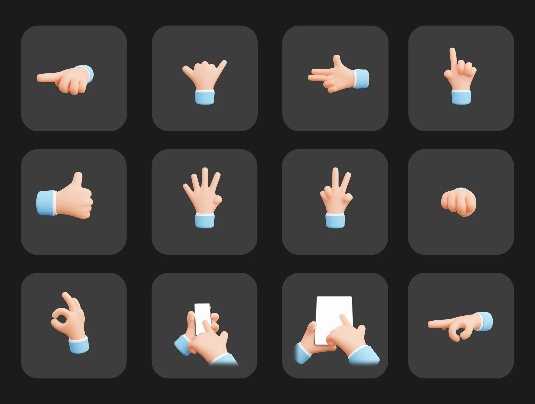 Cartoon Hands - 3D Hands 5