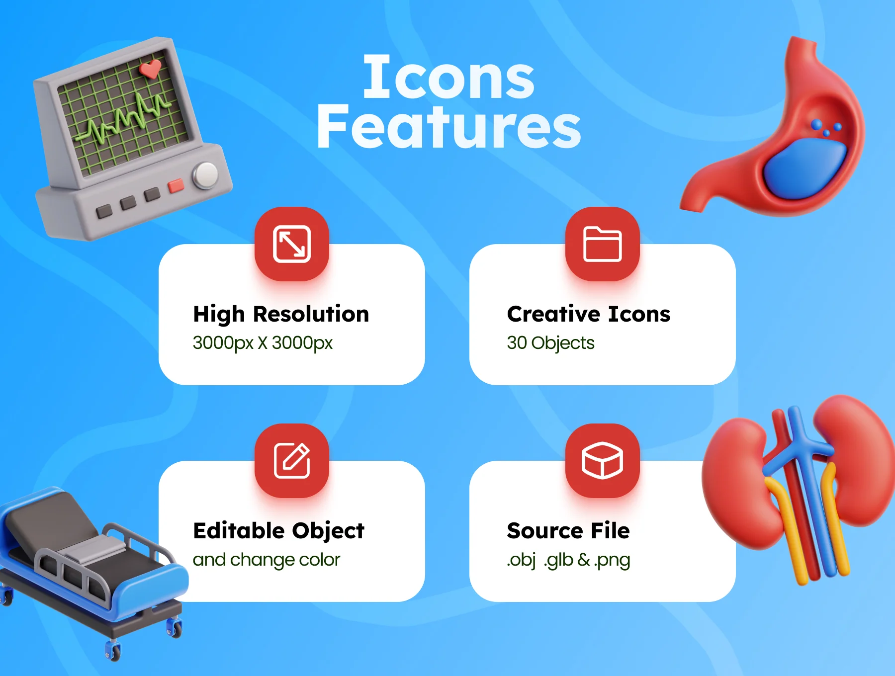 3D Healthcare and Medical Illustrations 2