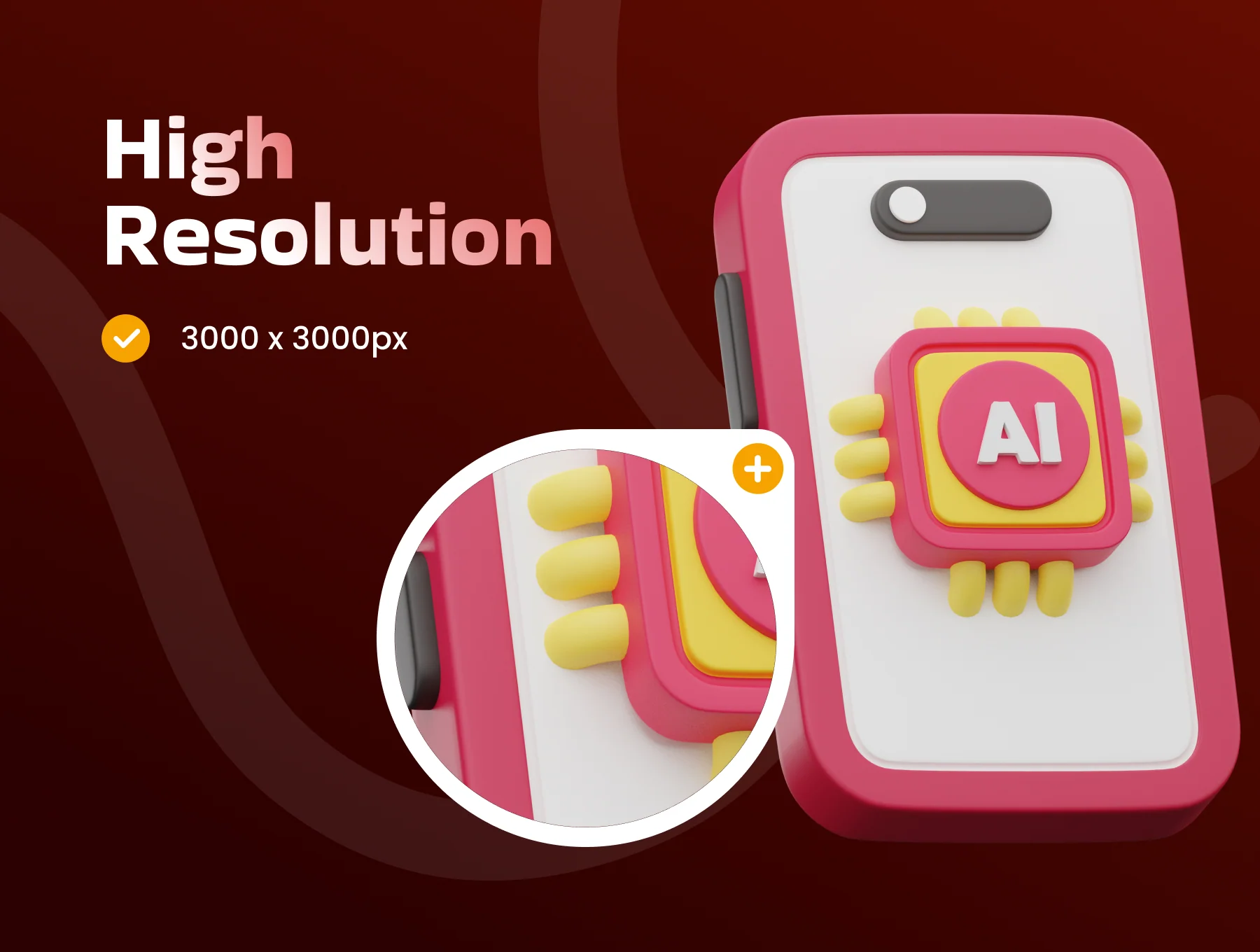 Artificial Intelligence 3D Icon 3