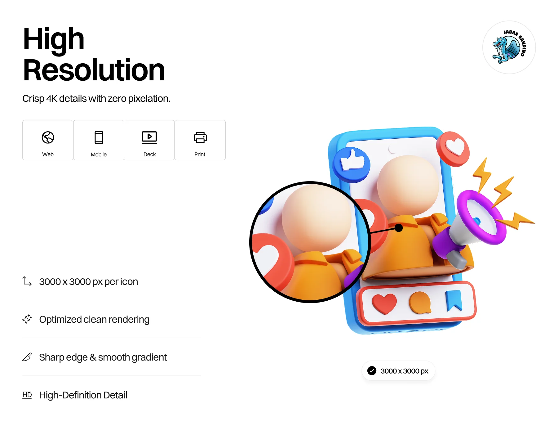 3D Icon Business Marketing 2