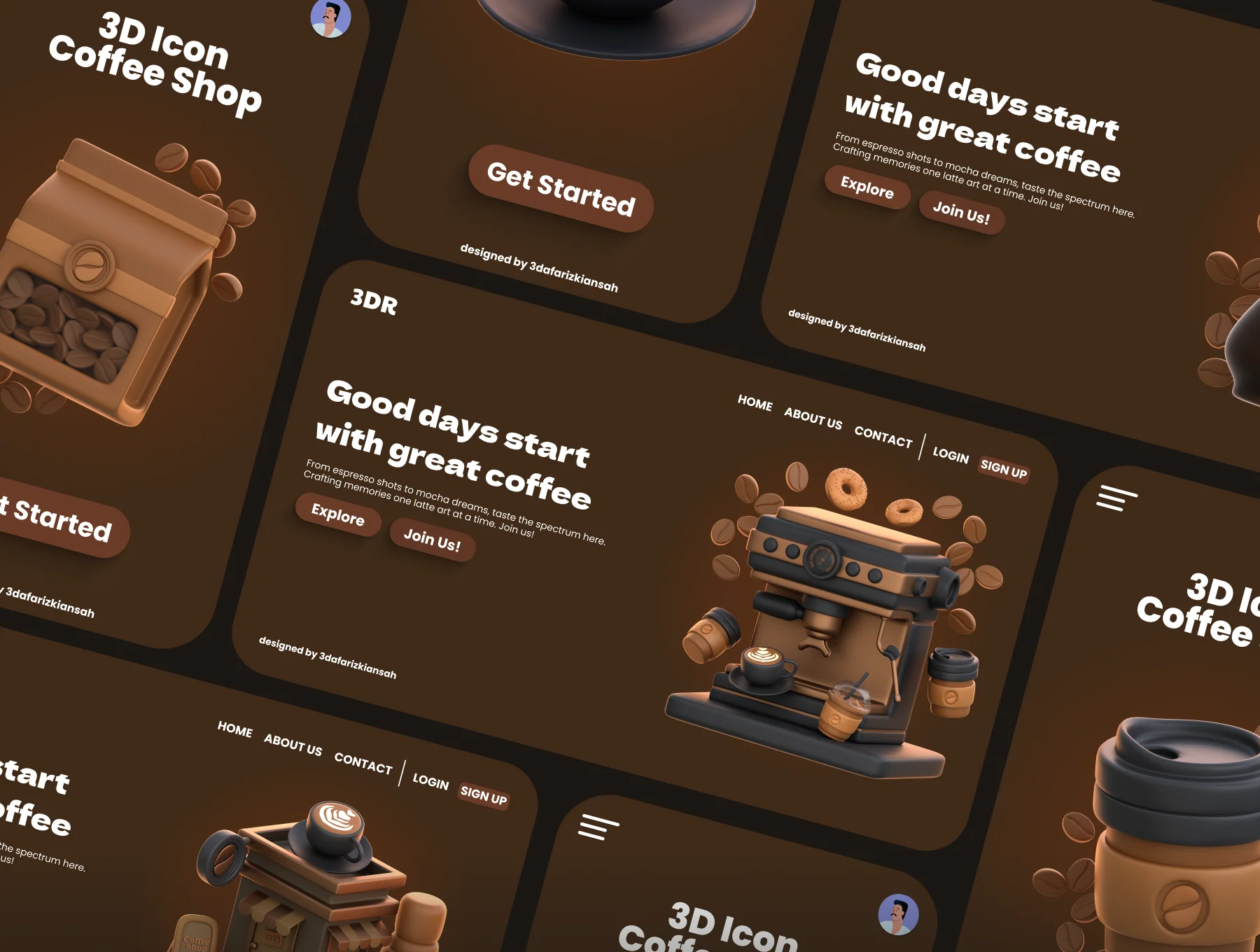 3D Icon Coffee Shop 6