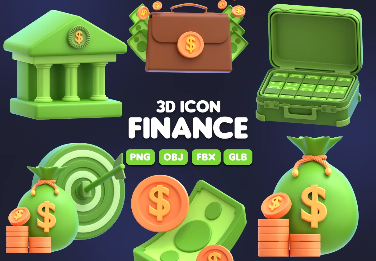 3D Icon Finance