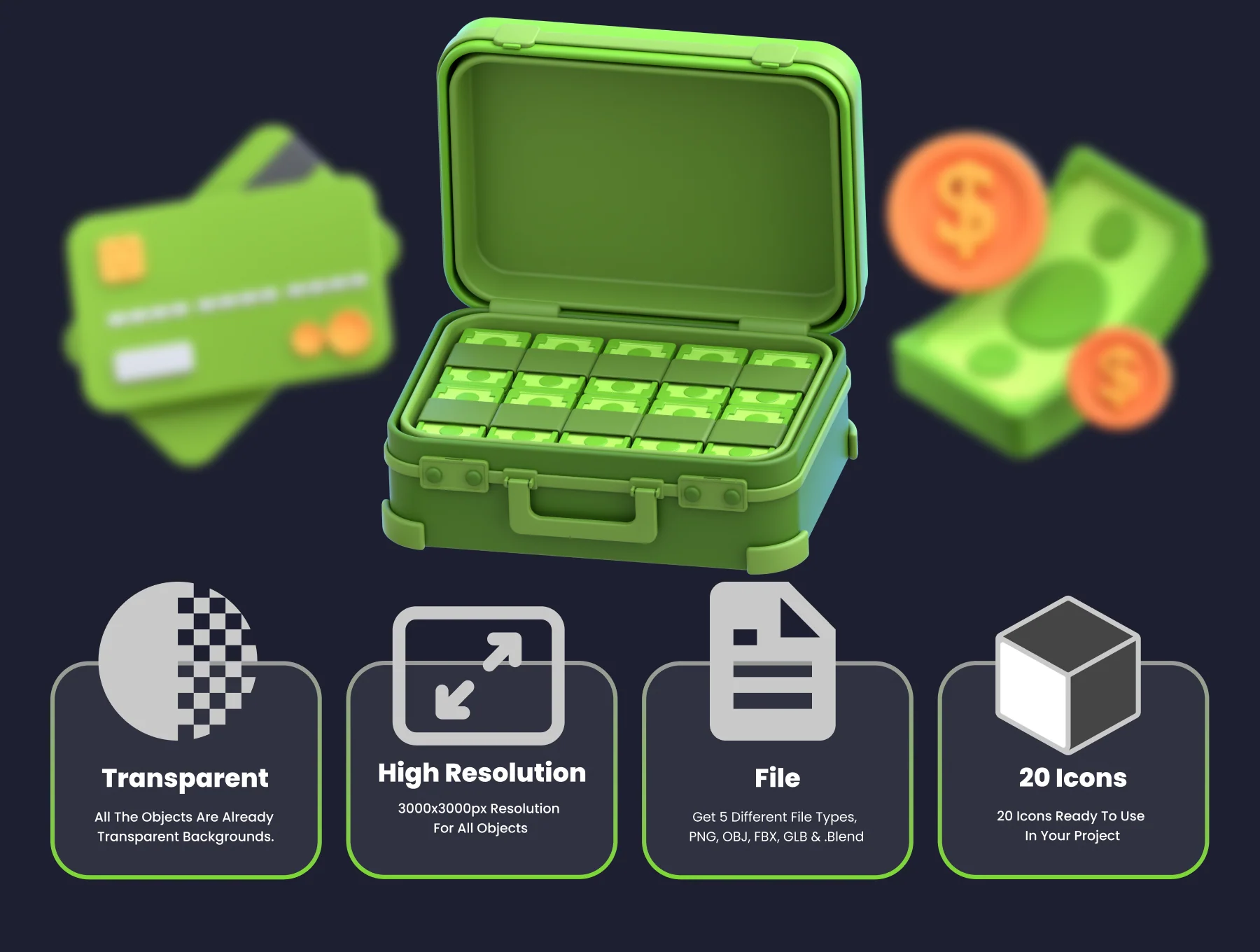 3D Icon Finance 5