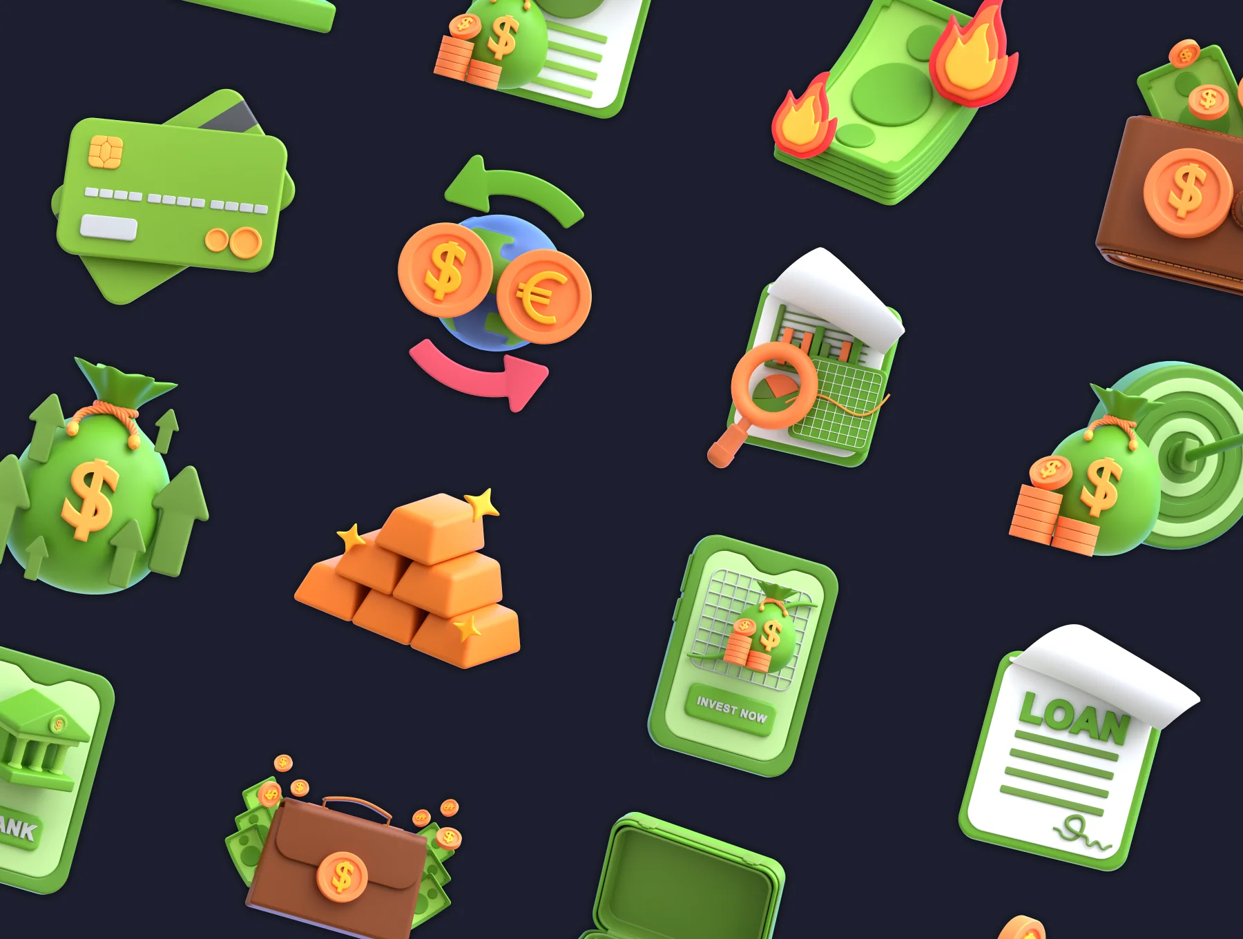 3D Icon Finance 6