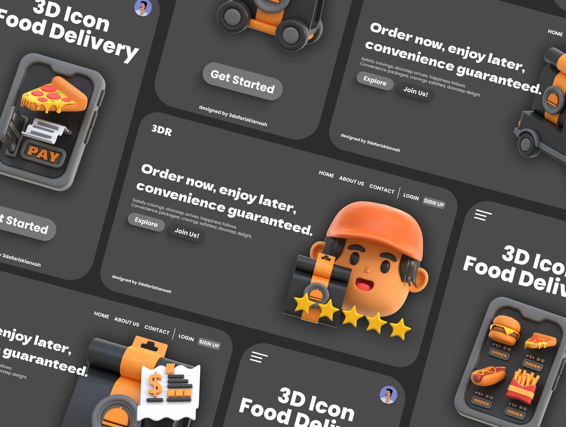 3D Icon Food Delivery 5
