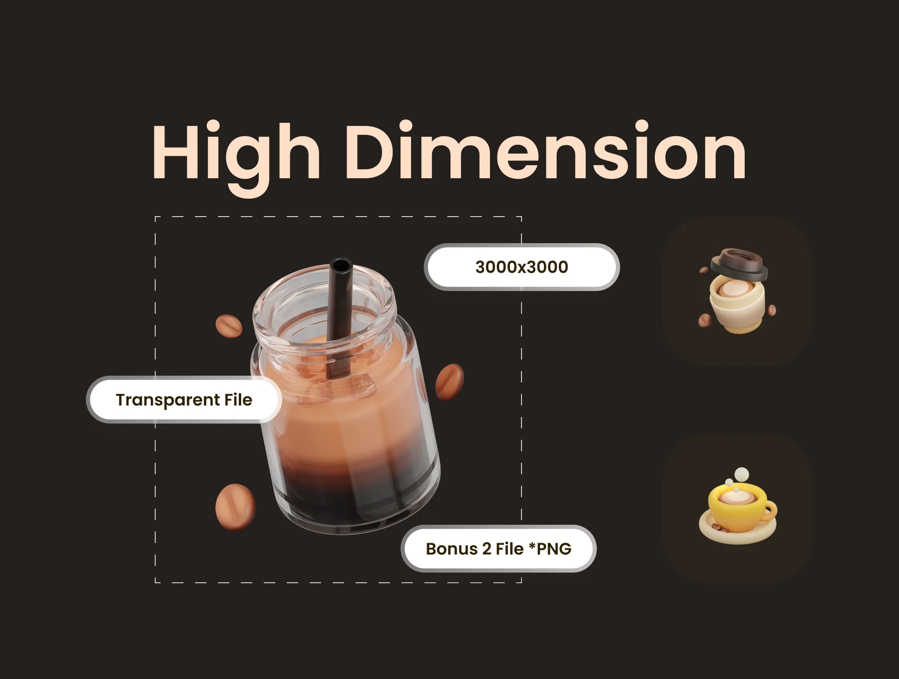 3D Icon Illustration Coffee Series 3