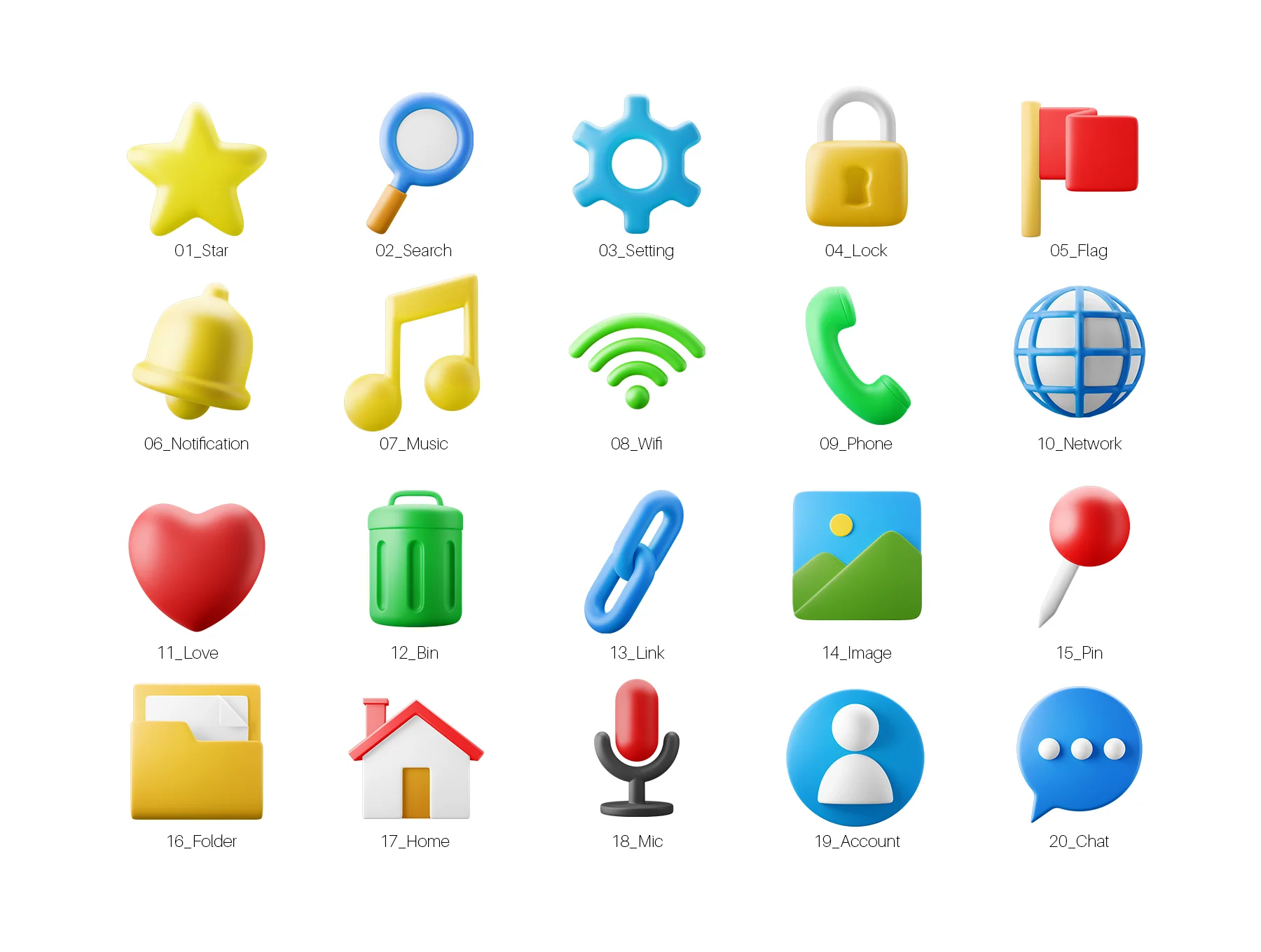 3D Icon Illustration Pack - User Interface Essentials 2