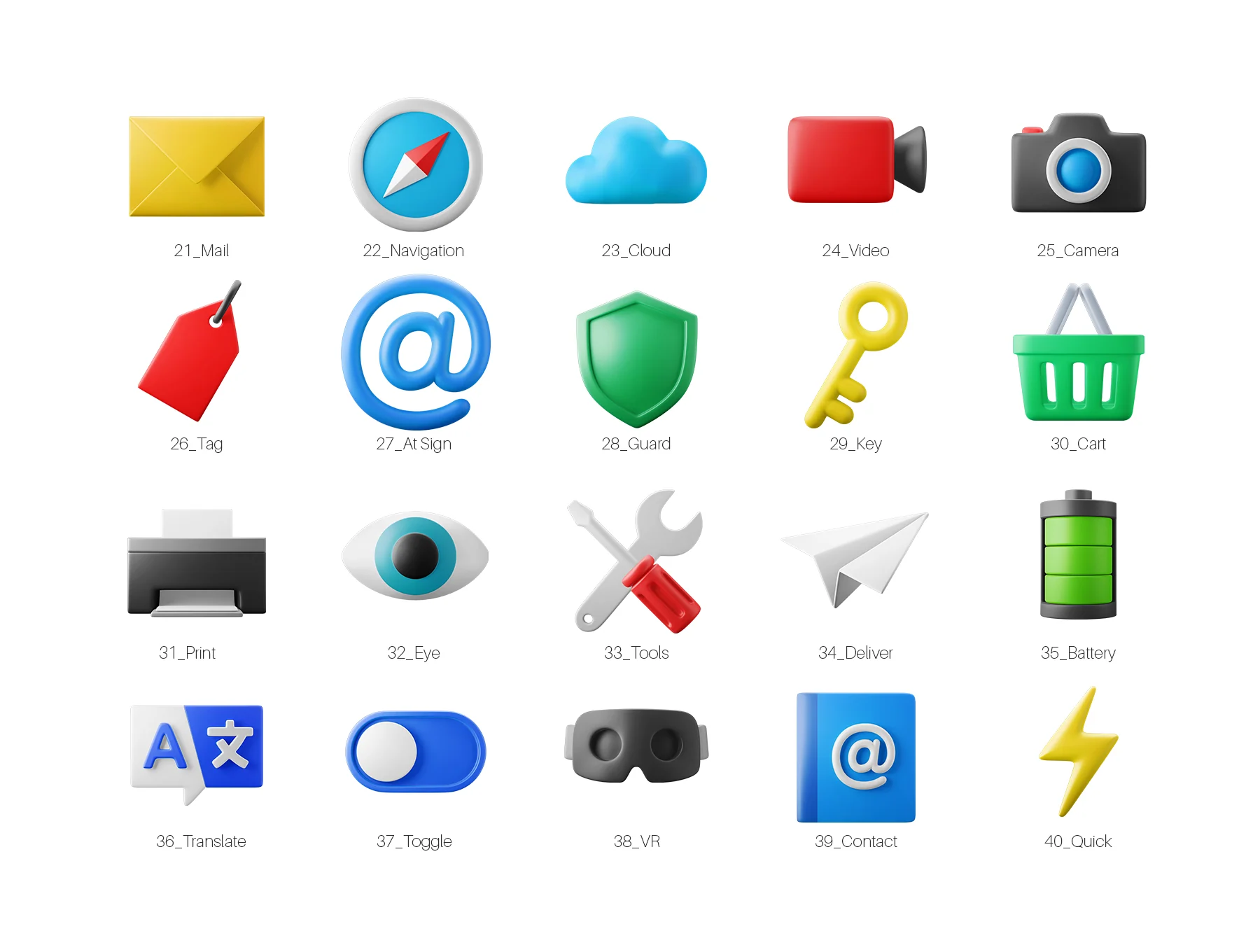 3D Icon Illustration Pack - User Interface Essentials 3