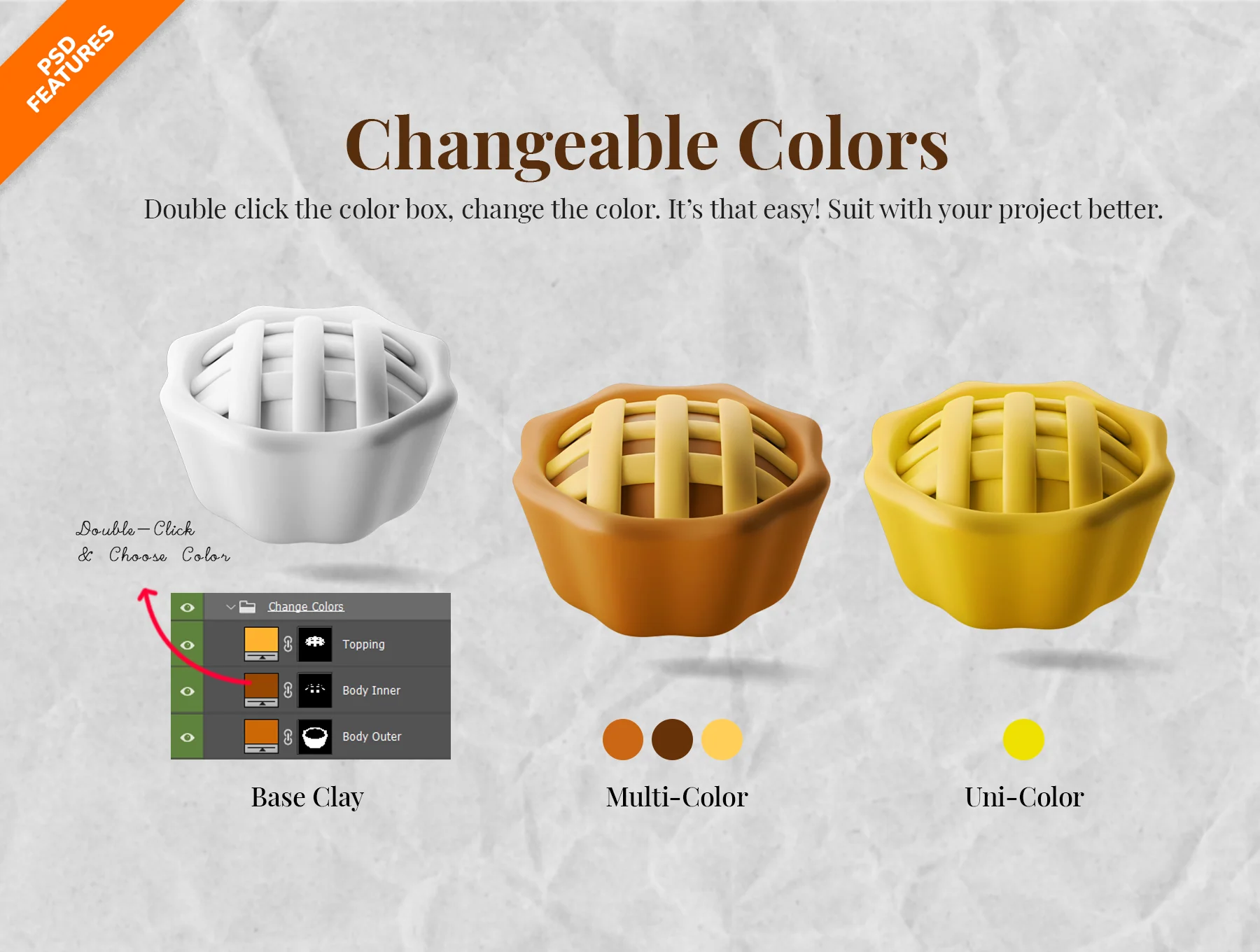 3D Icon Illustration Set - Autumn Food Theme 3