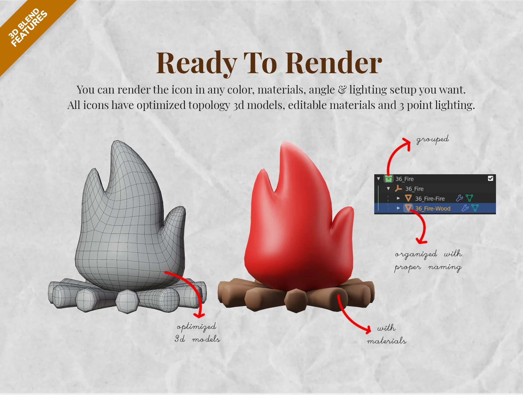 3D Icon Illustration Set - Autumn Outdoor Theme 5