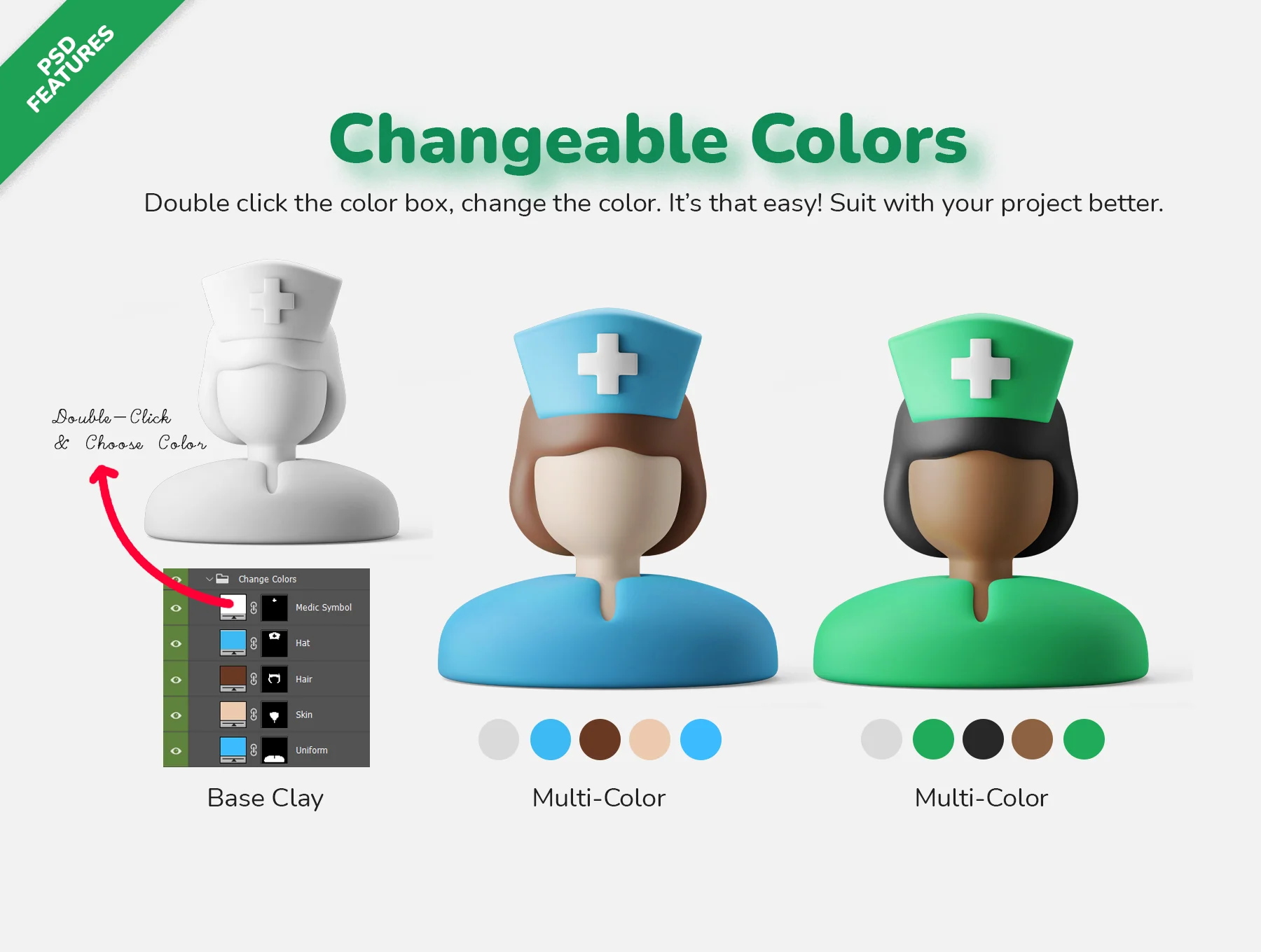 3D Icon Illustration Set - Medical Vol. 01 - Hospital & Clinic 3