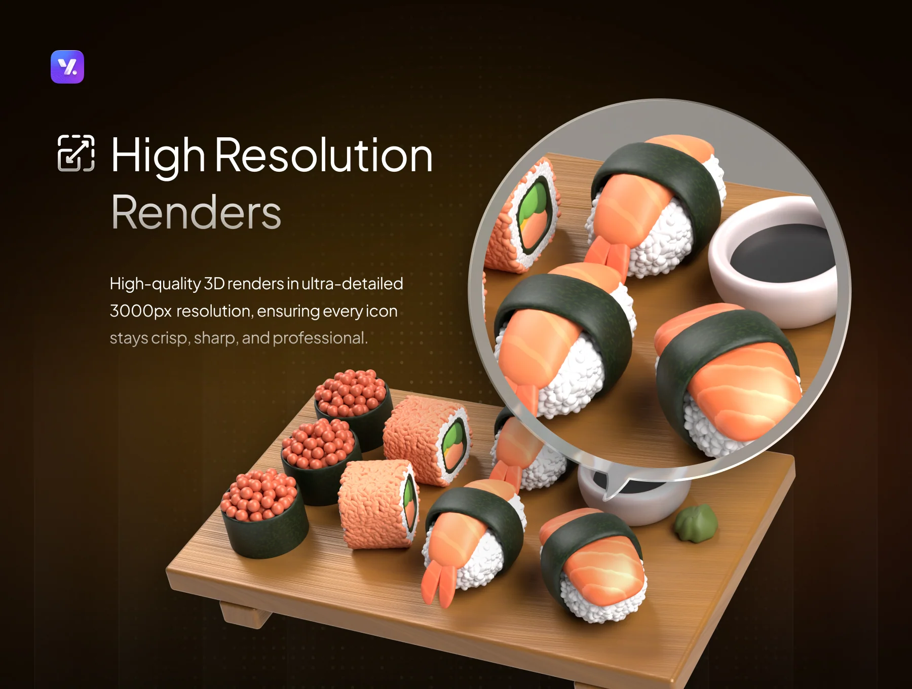 Western & Asian Foods 3D Icon Pack 2