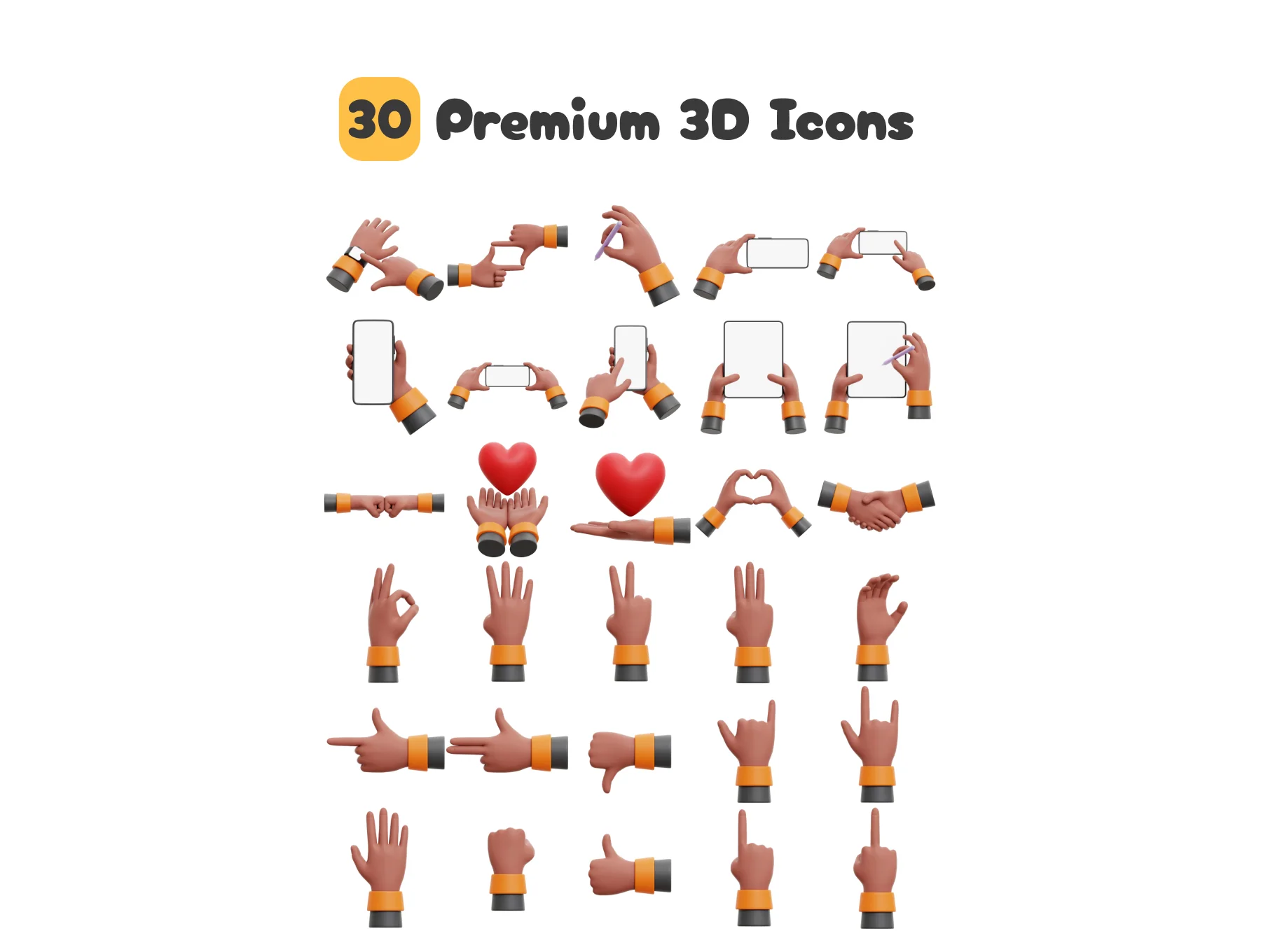 3D Iconic Hand Gestures 5
