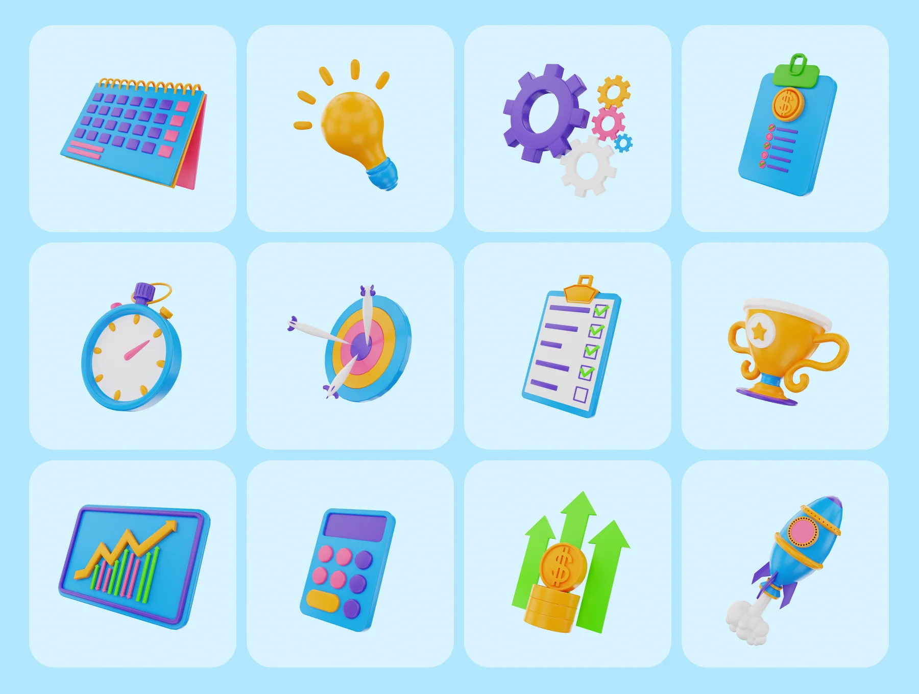 3D ICONS BUSINESS PACK 8