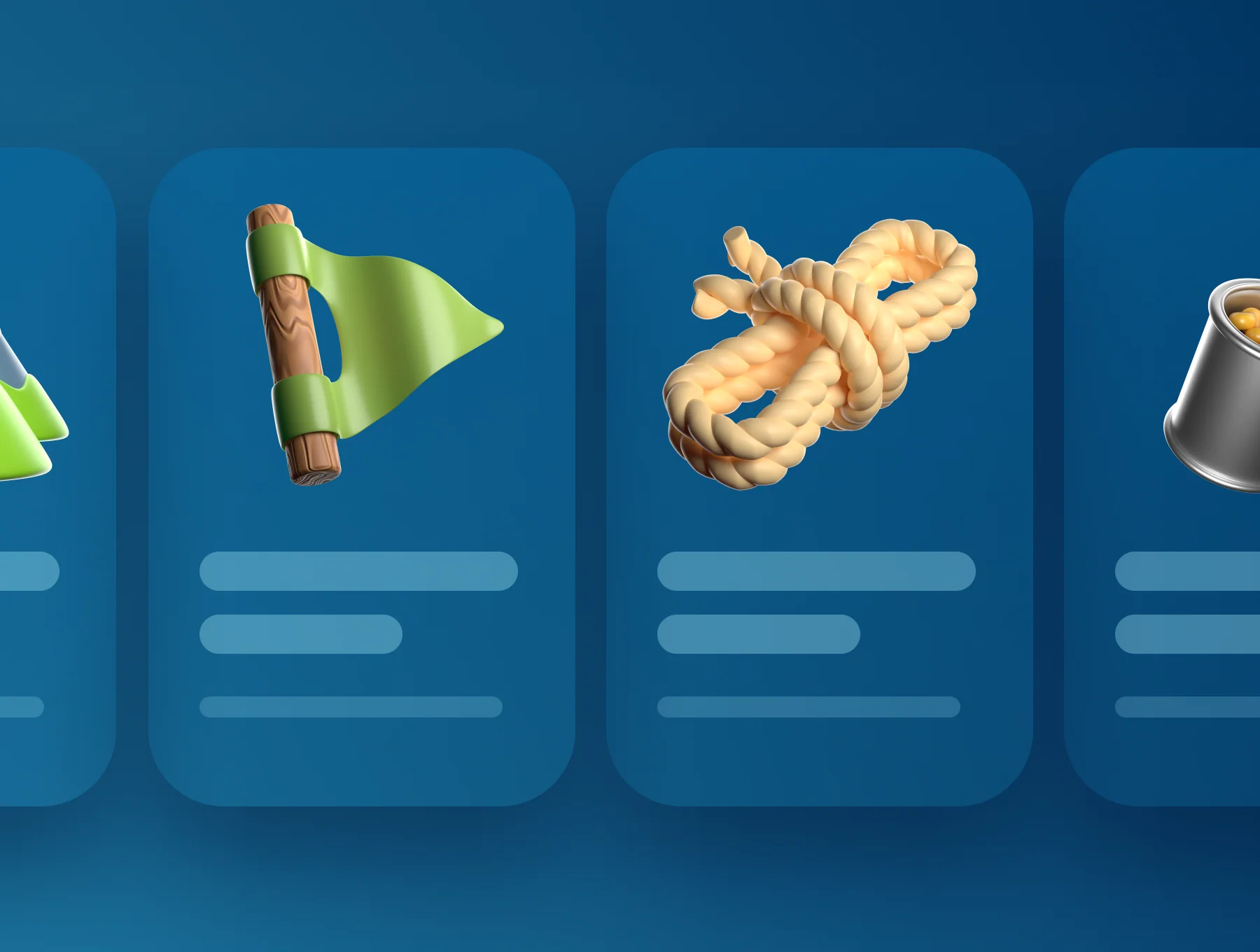 3D Icon Set — Camping and Travel 4