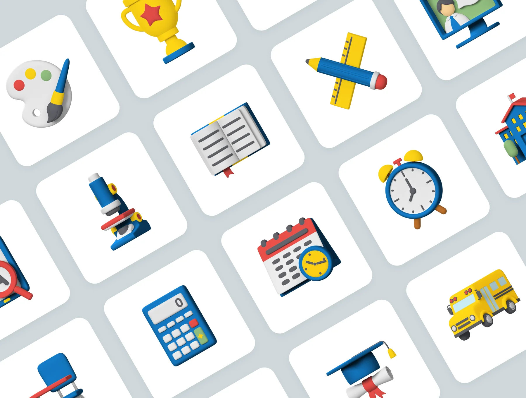 3D Icons - Education 6