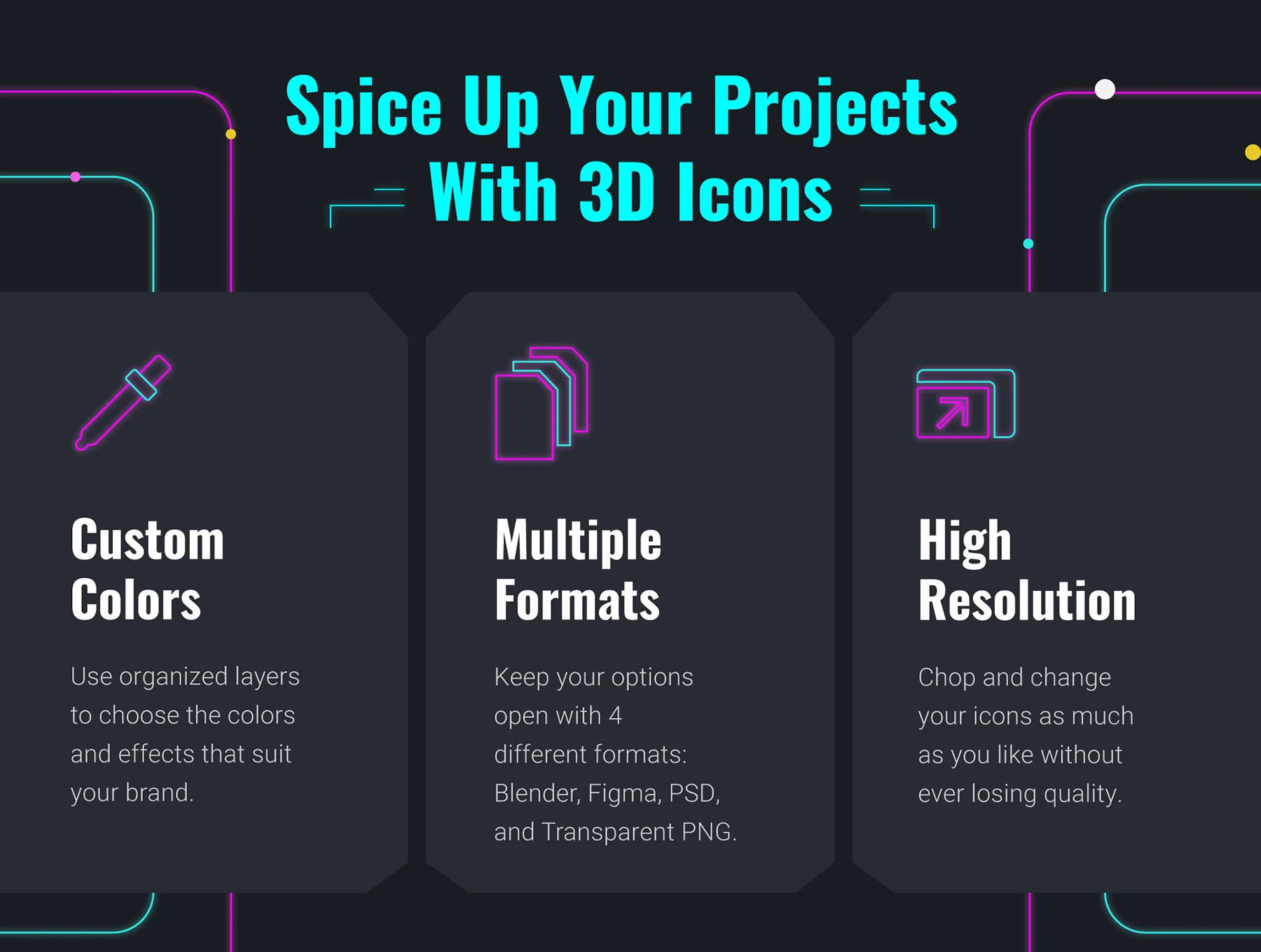 30 3D Icons Illustration Dystopia Futuristics 2