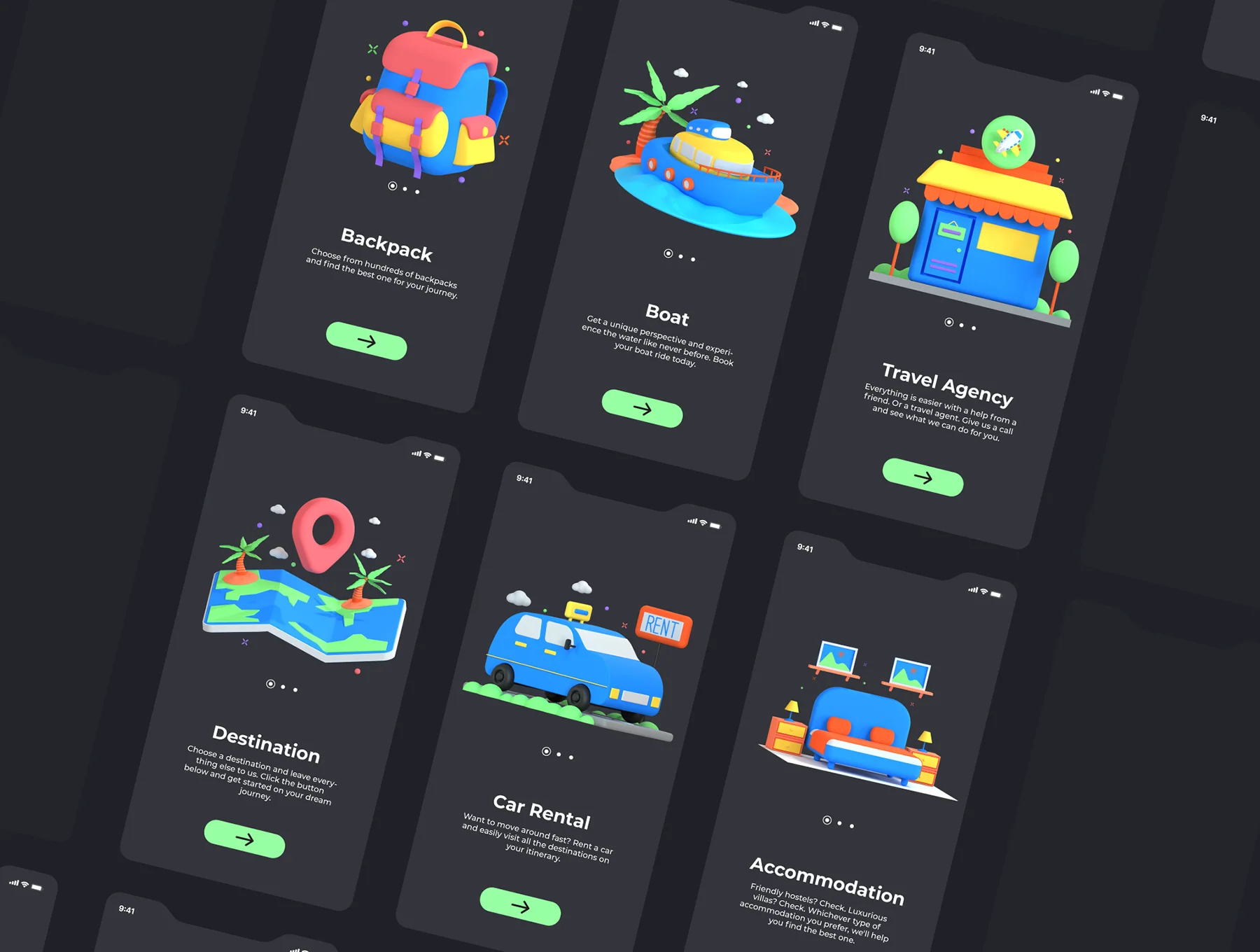 30 3D Icons Illustration Travel and Vacation 5