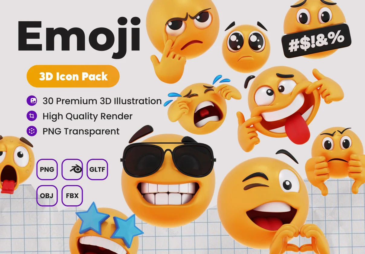 3D Illustration Emoji