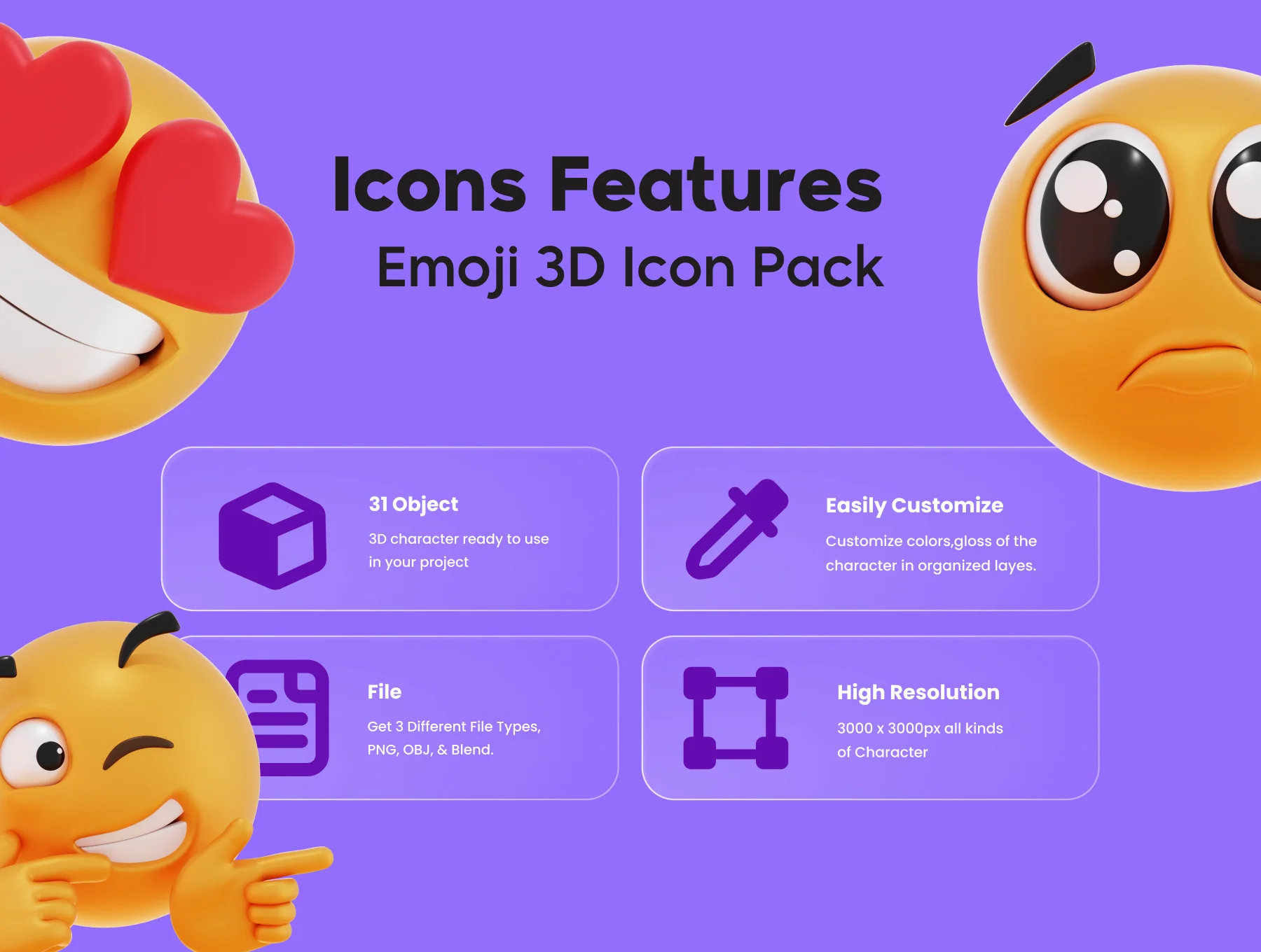 3D Illustration Emoji 2
