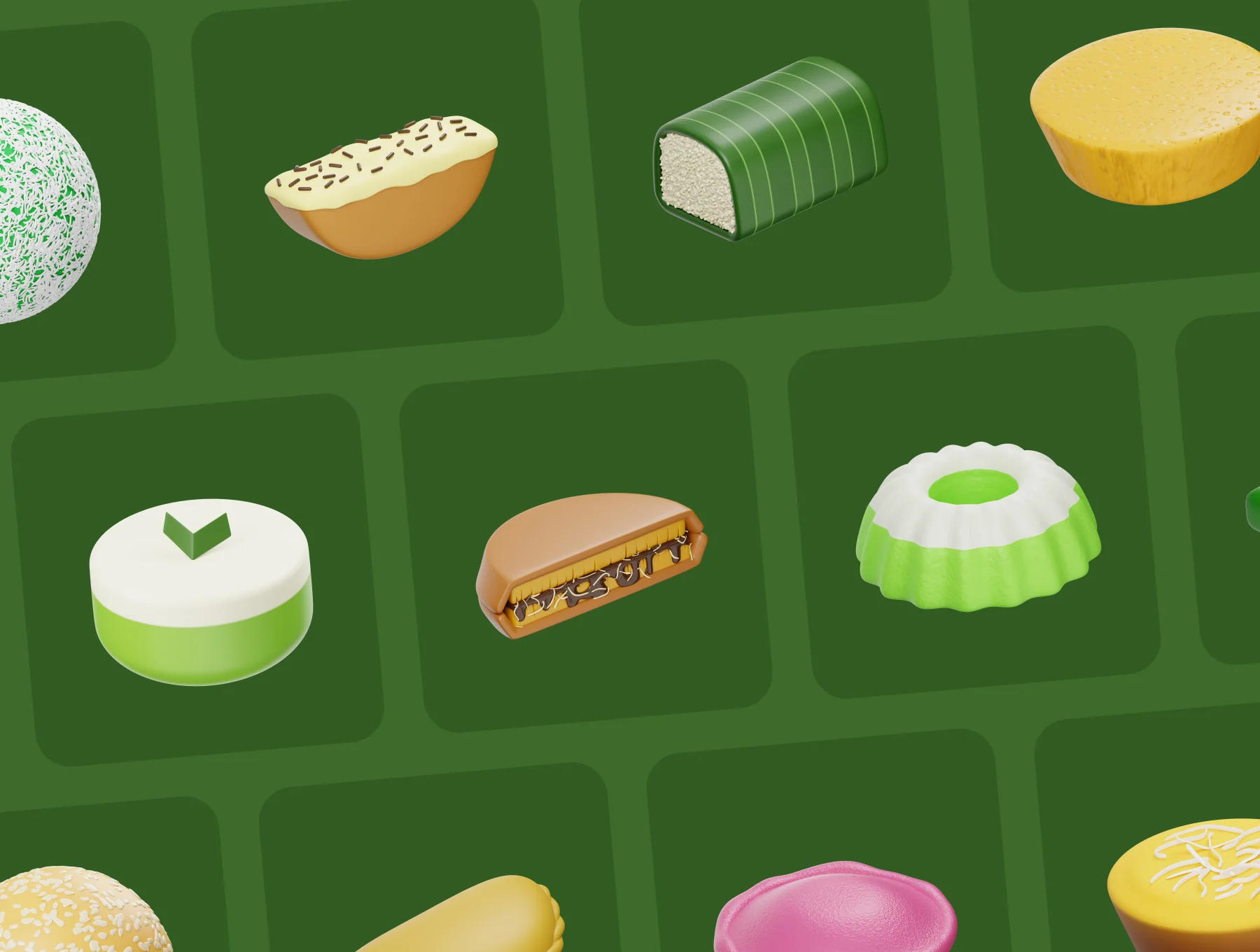 3D Indonesian Snack 5