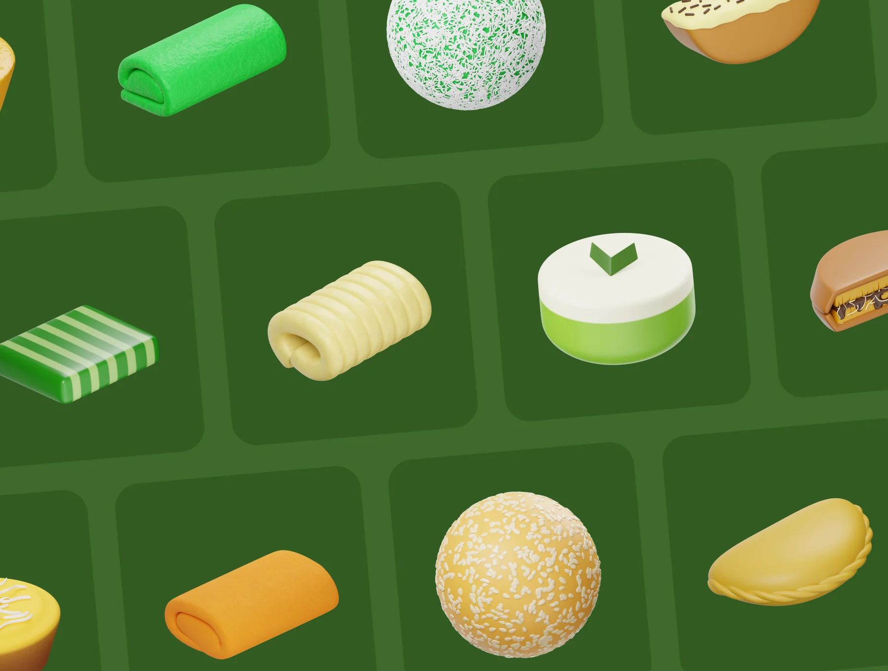 3D Indonesian Snack 6