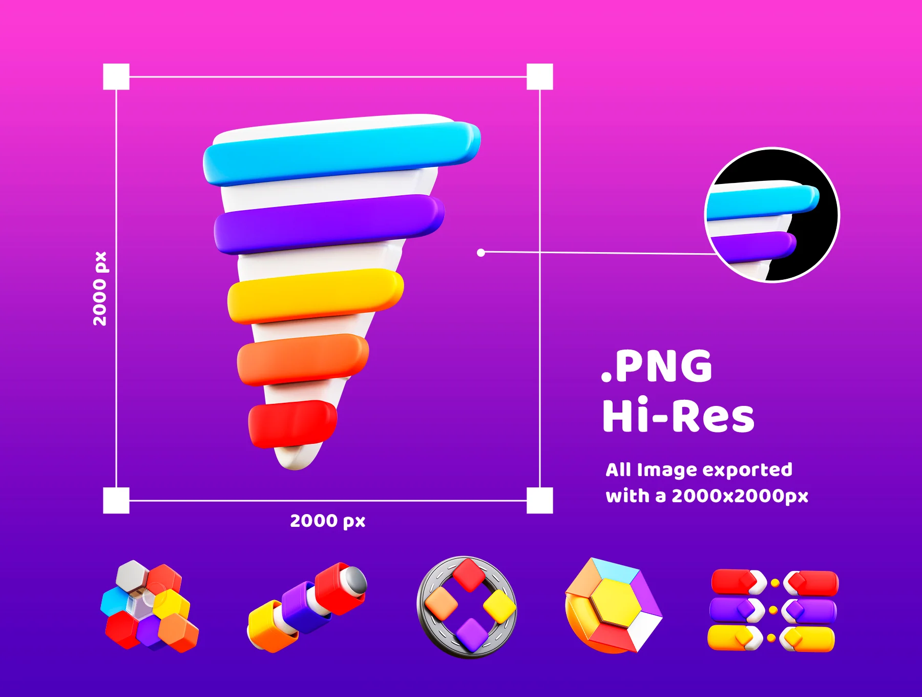 3d Infographic Icon 2