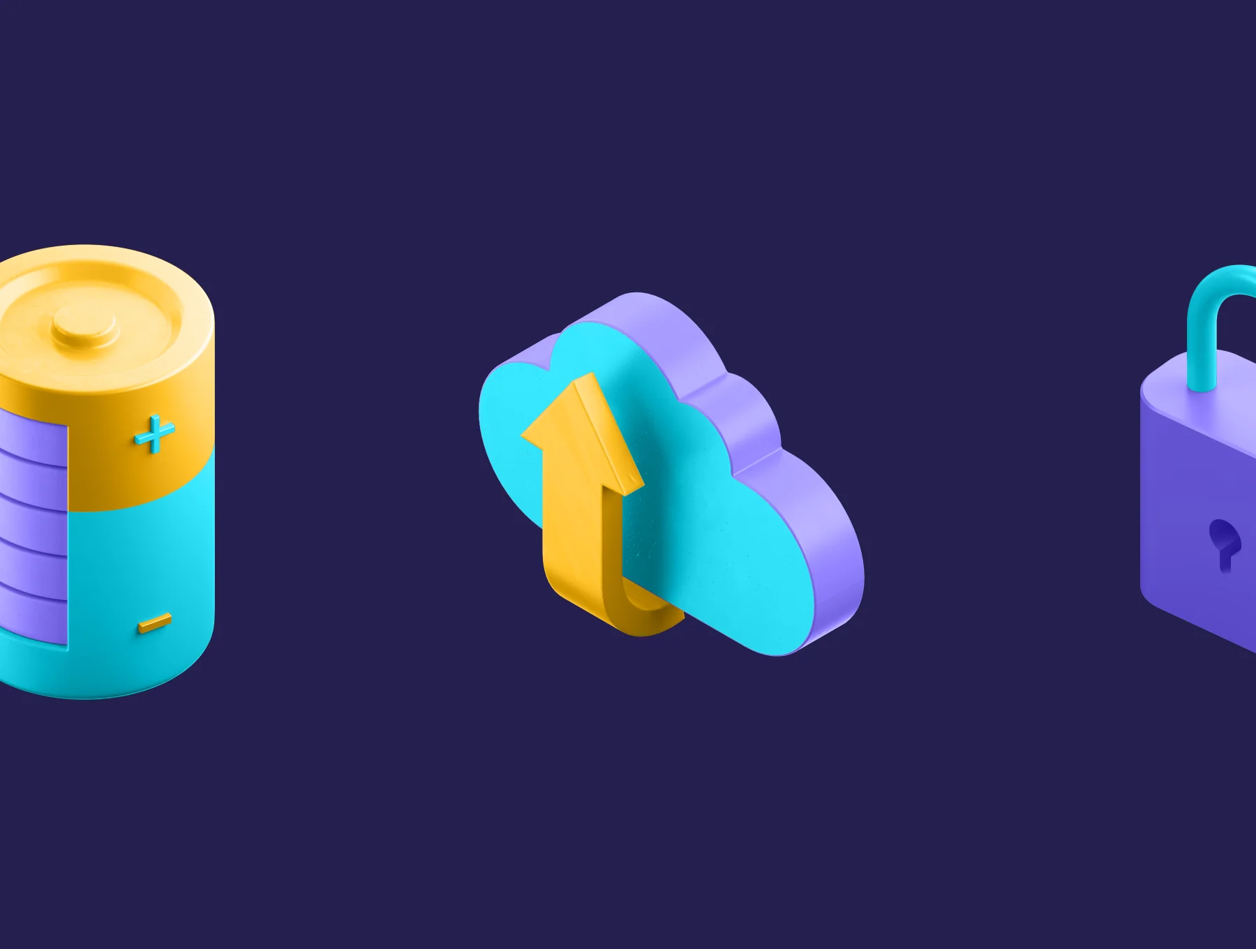 3D Isometric Icons 3