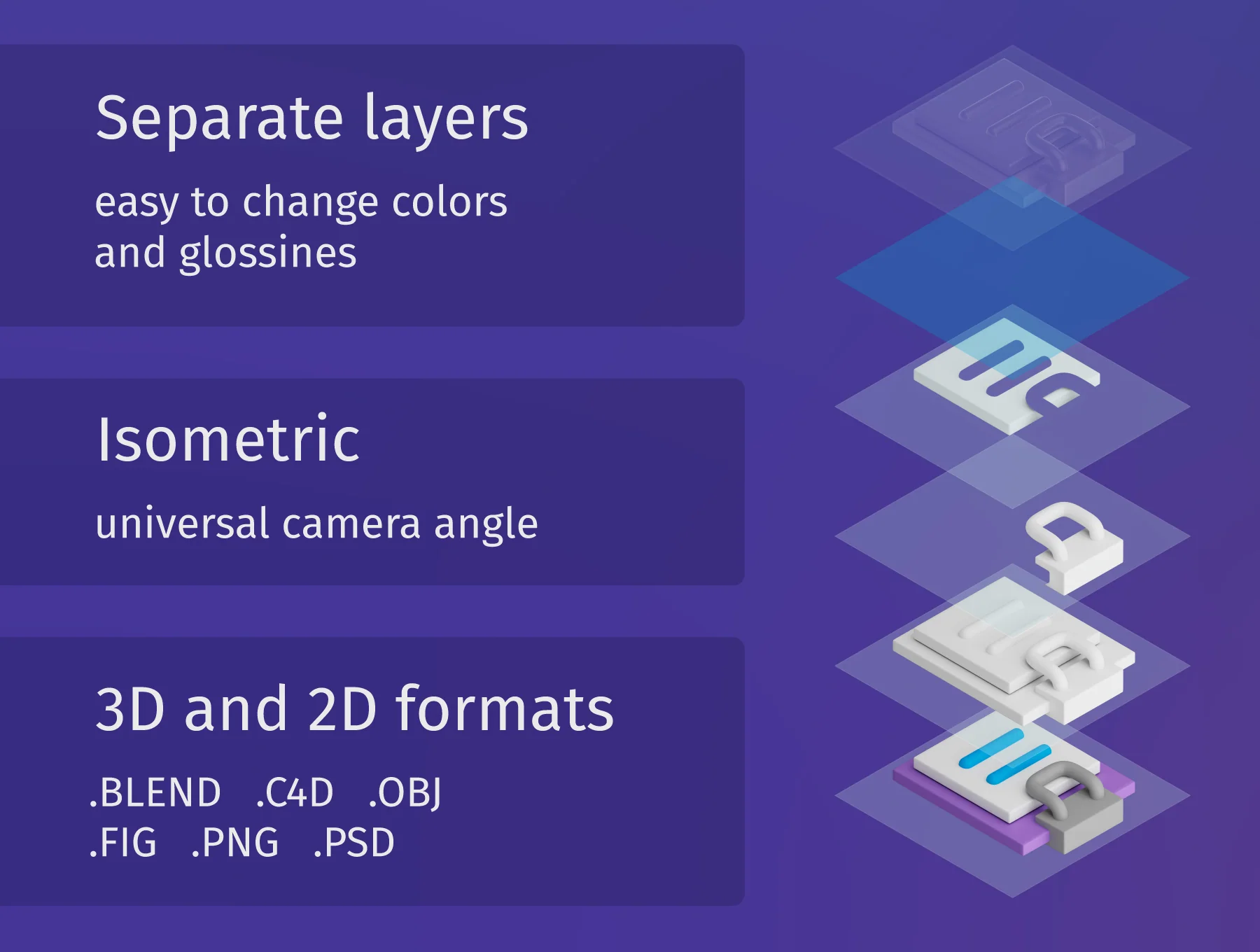 3D isometric medical icons 3