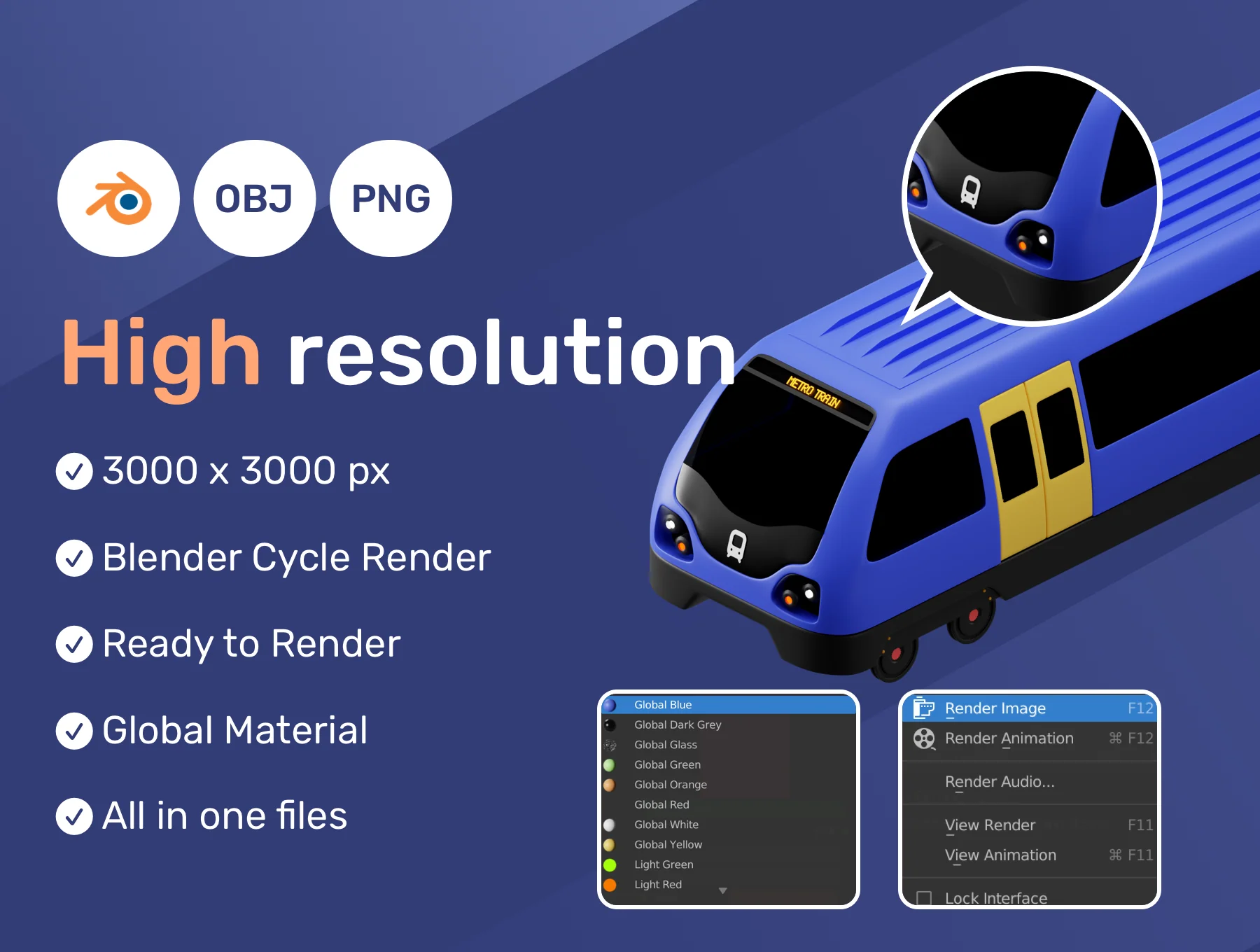 3D Isometric Tiny Metro Scene 5