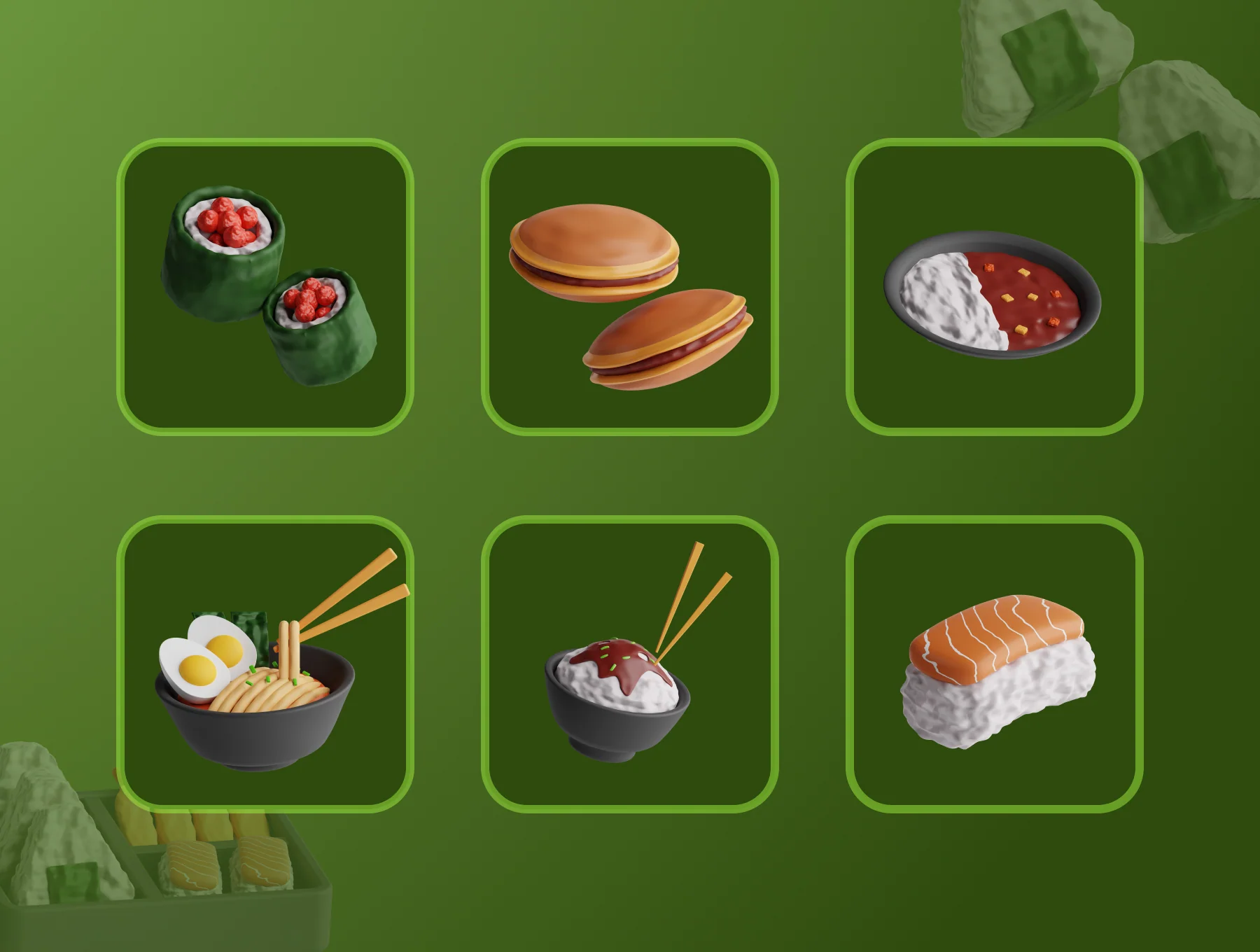 3D Japanese Food 5