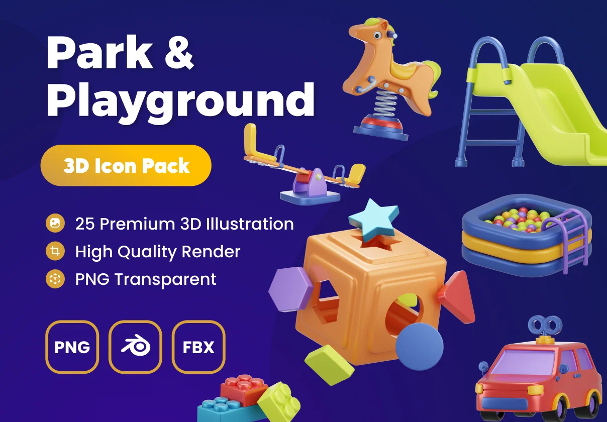 Park & Playground 3D Asset