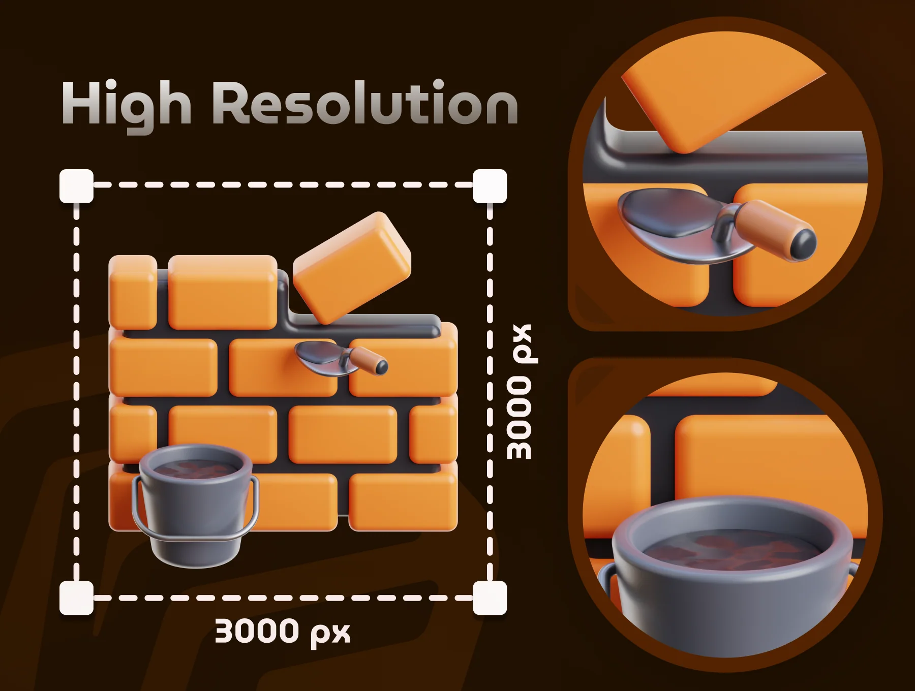 Labour Day 3D Icon Set 4