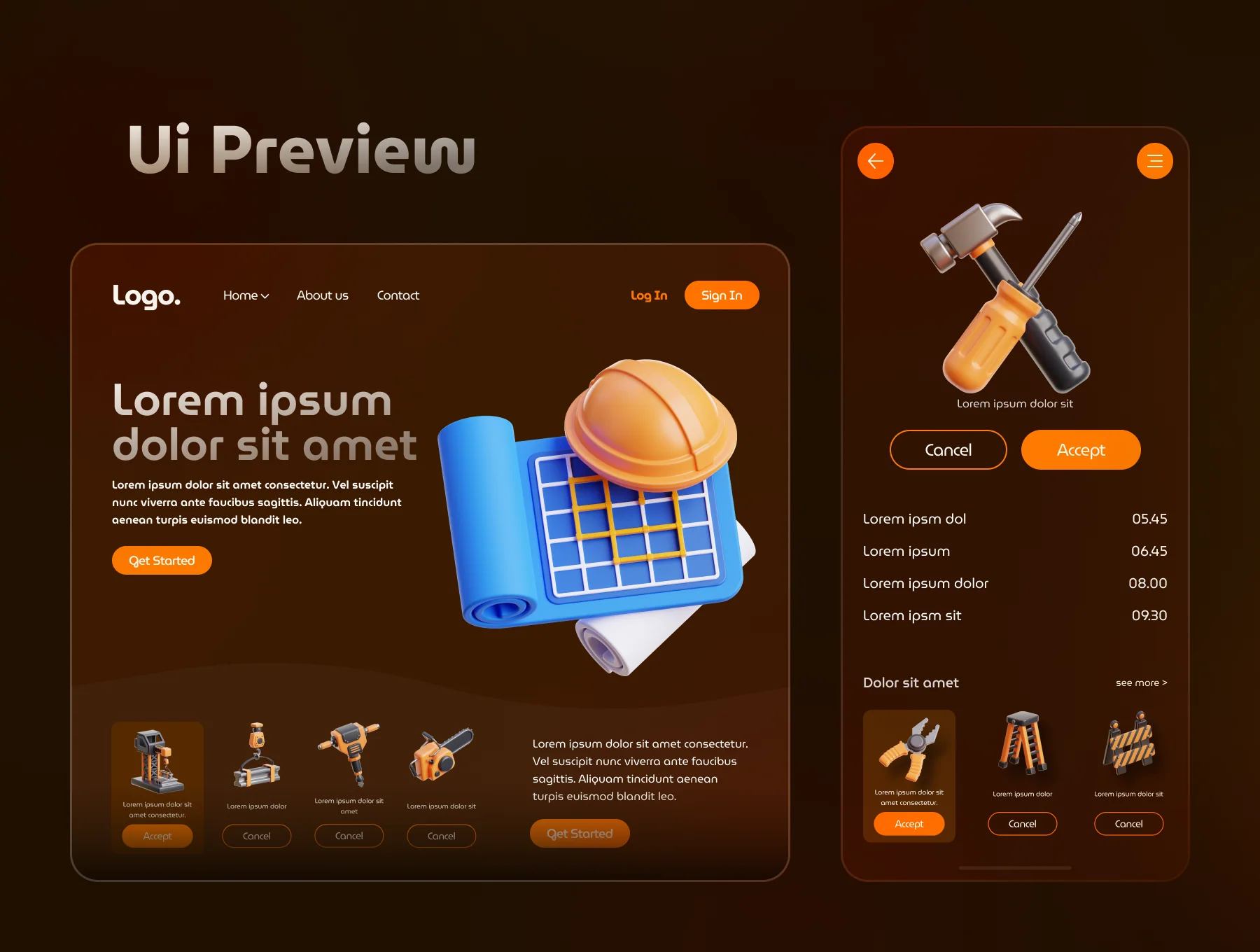 Labour Day 3D Icon Set 5