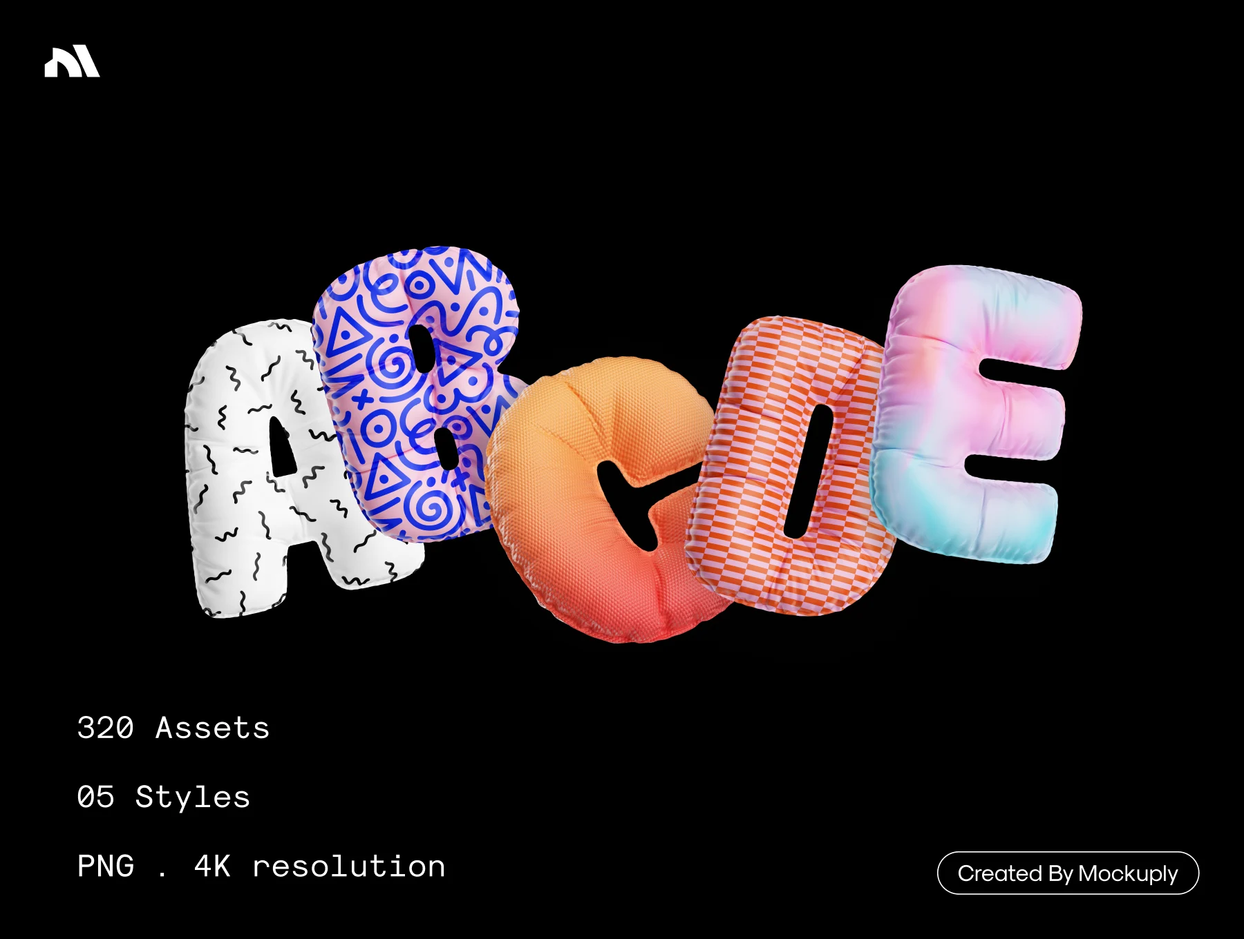 3D letter + Numbers - Mockuply Pro