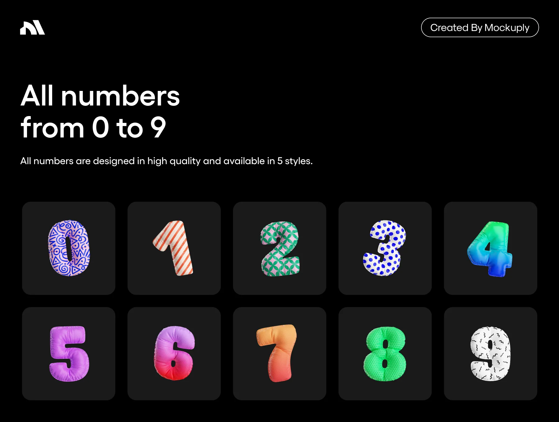 3D letter + Numbers - Mockuply Pro 6