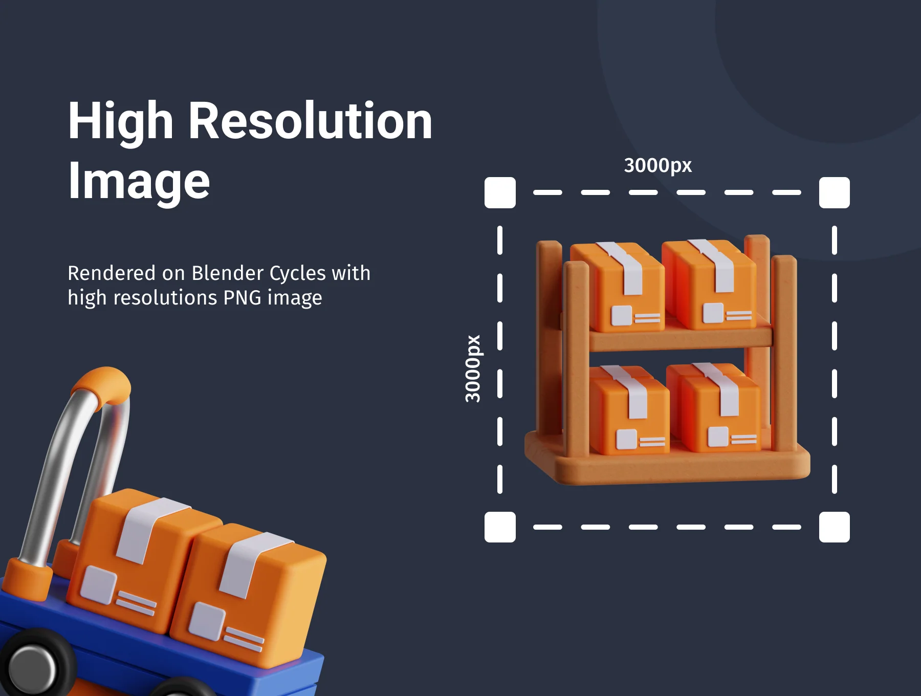 3D Logistic Icon Set 3
