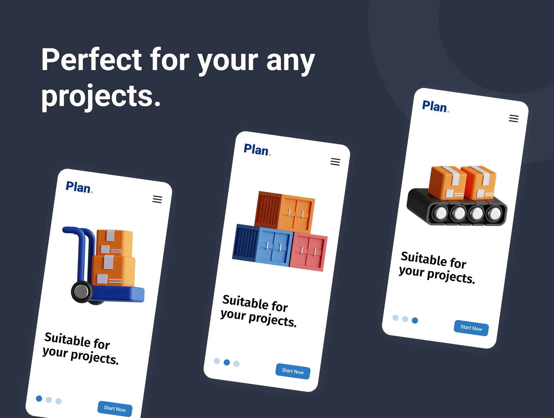 3D Logistic Icon Set 4