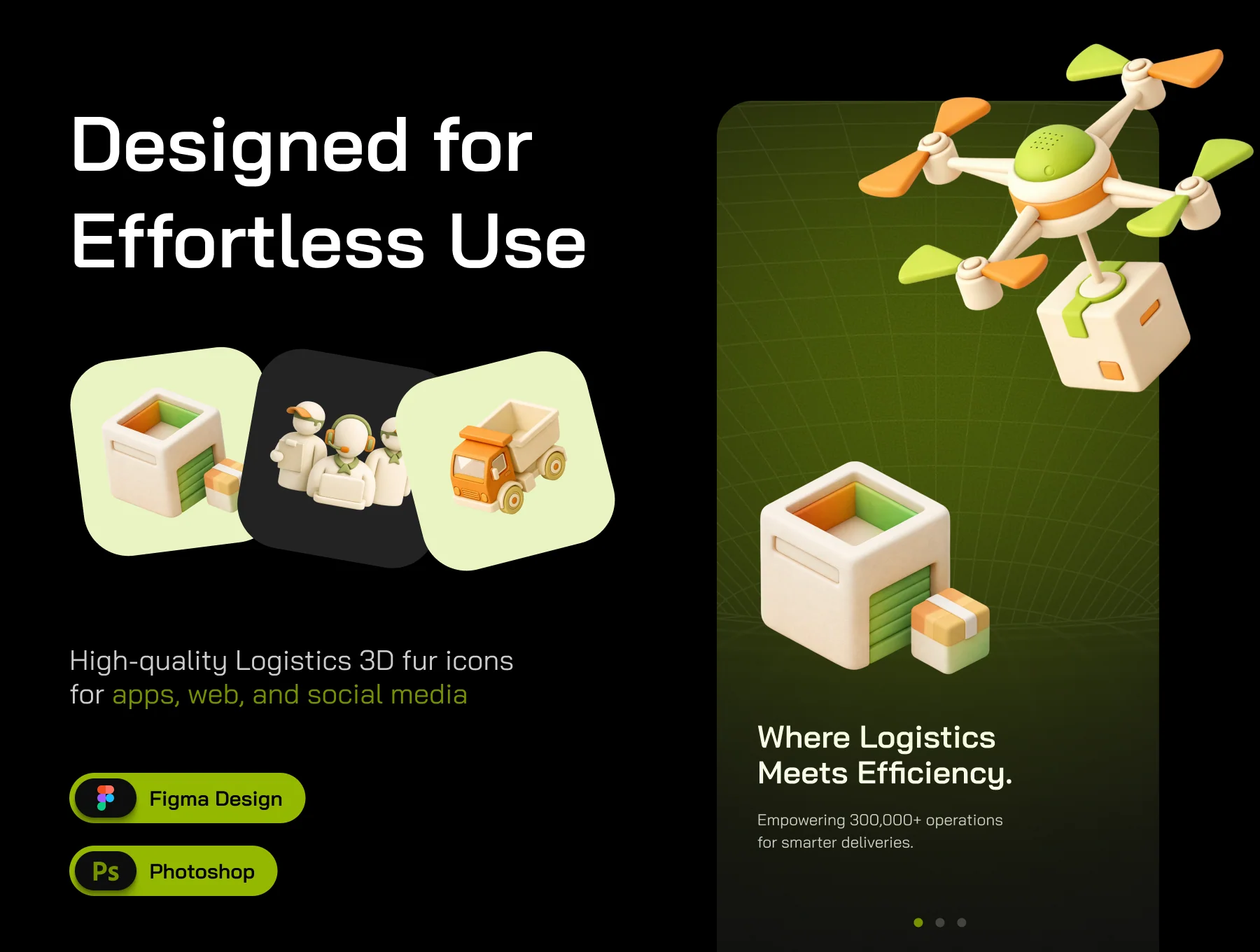 3D Logistics Icon Set 2