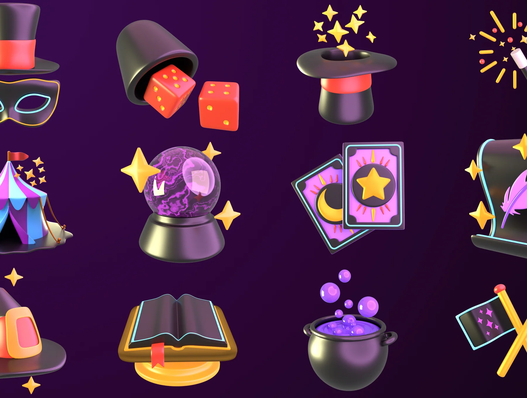 3D Magician Icon 5