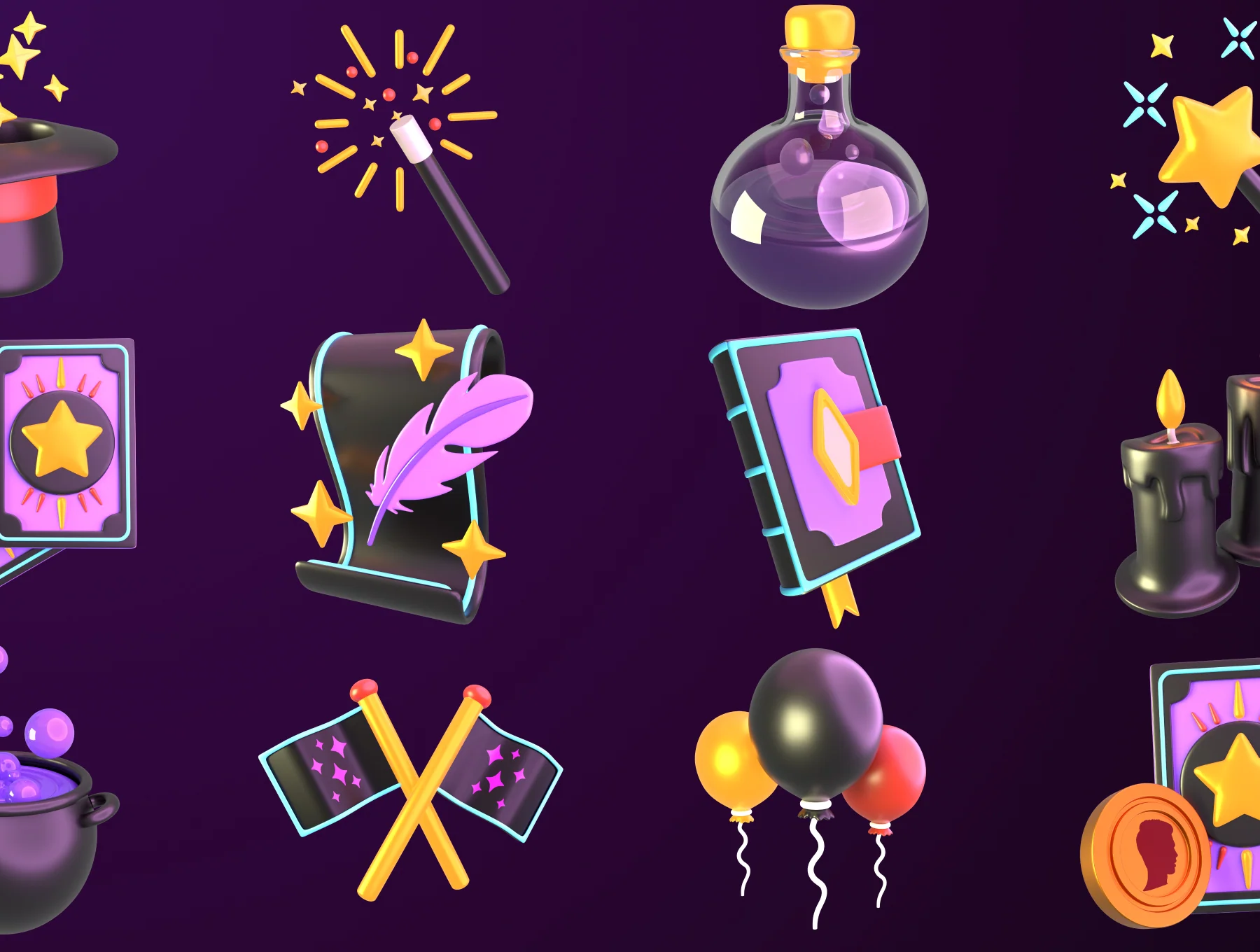 3D Magician Icon 6