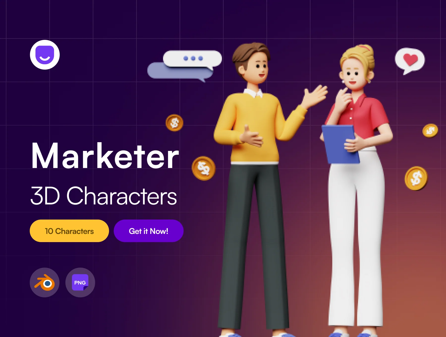 Marketer 3D Character