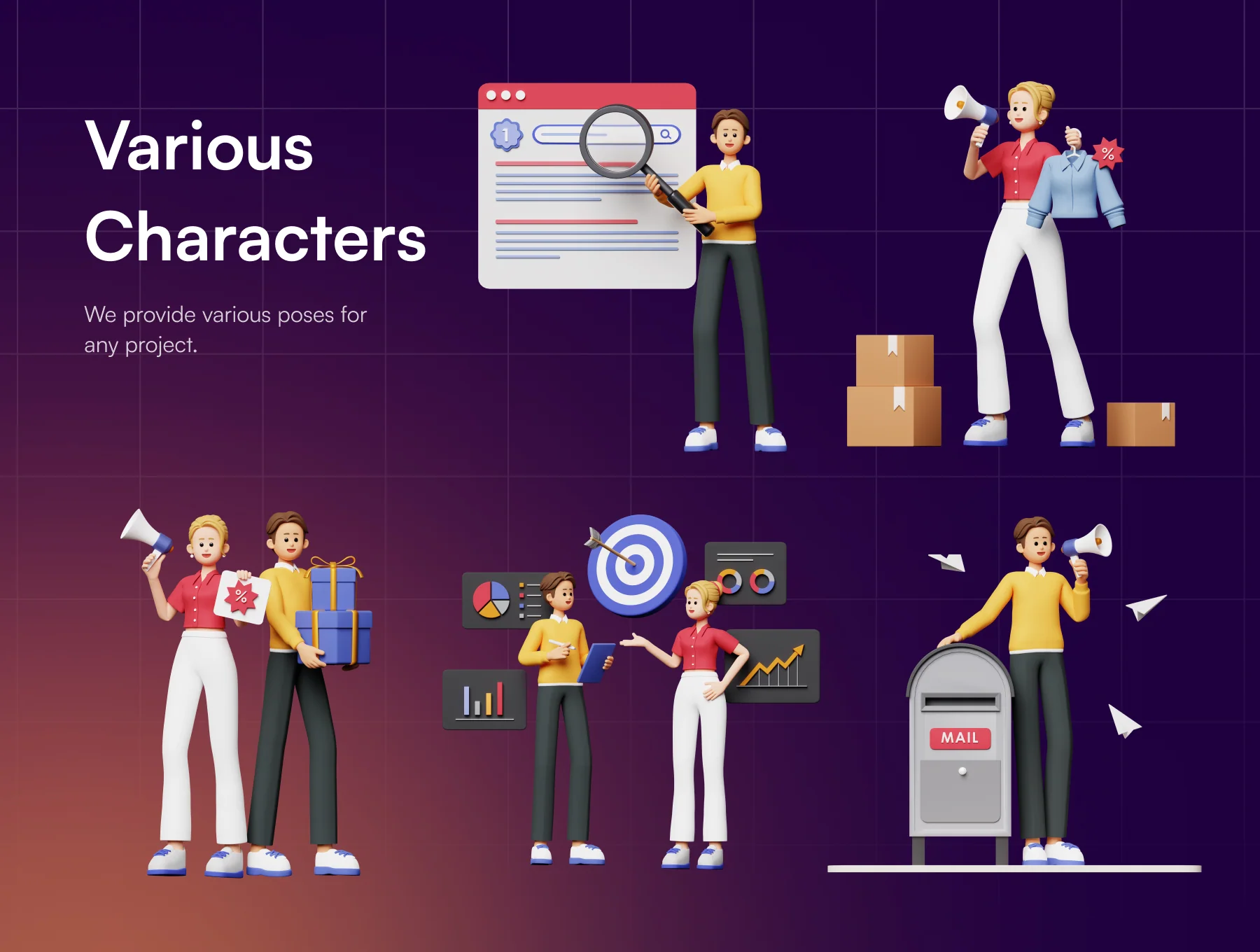Marketer 3D Character 6