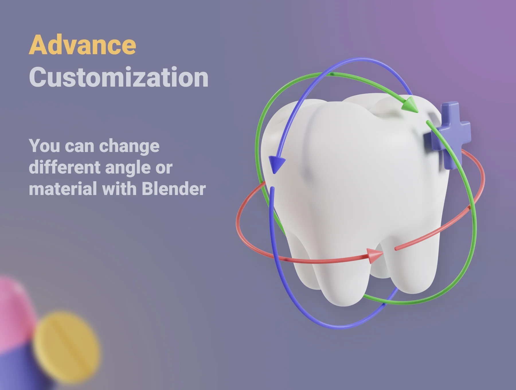 3D Medical Icons set 4