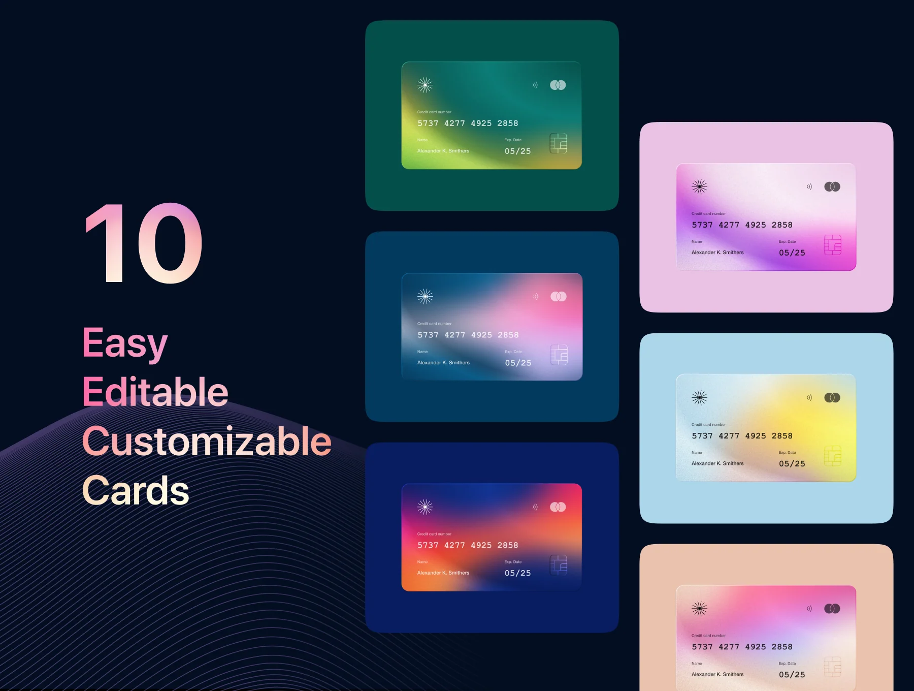 3D Metal Credit Card Mockups - Fintech & SaaS 2