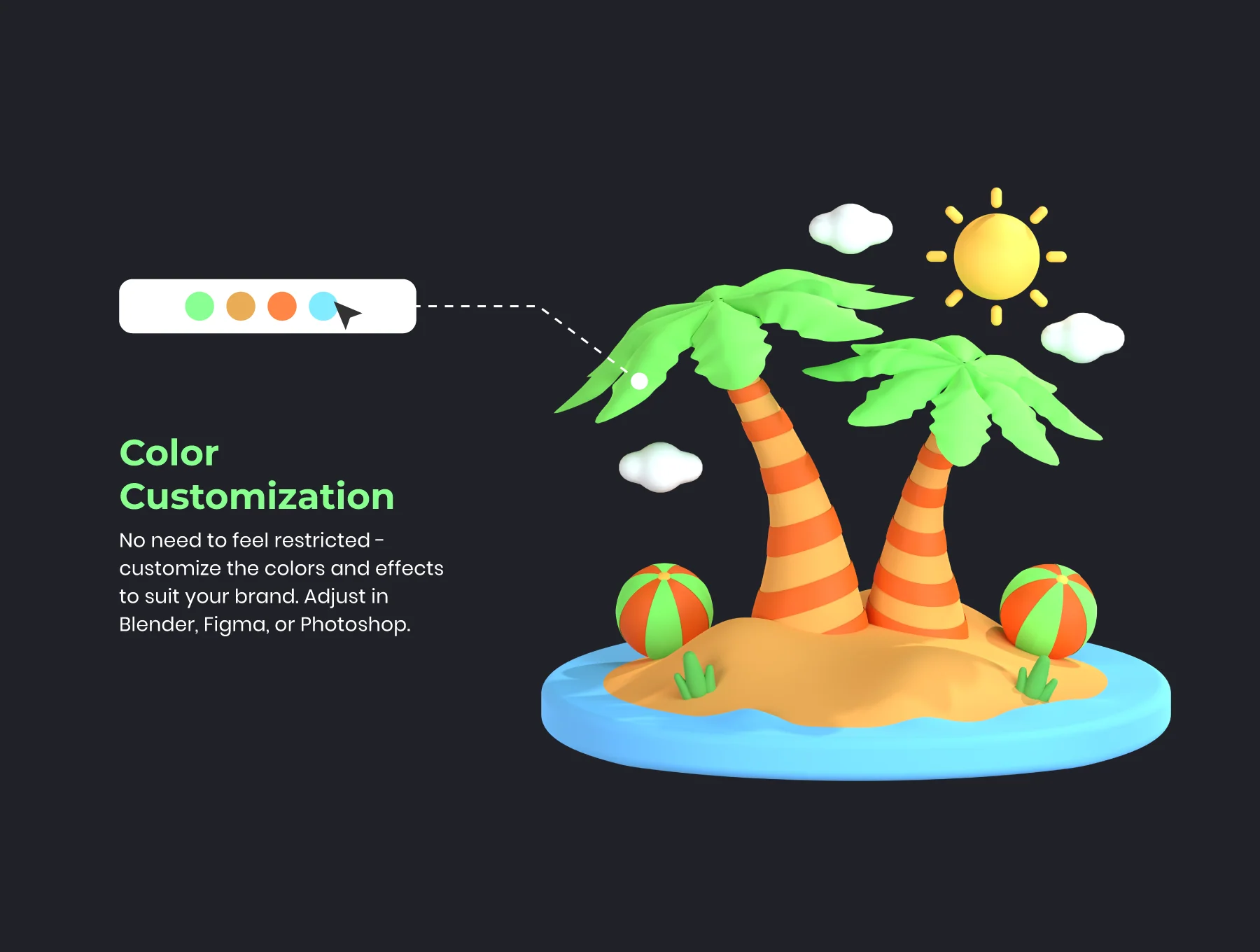 3D Nature and Environment Icons 4