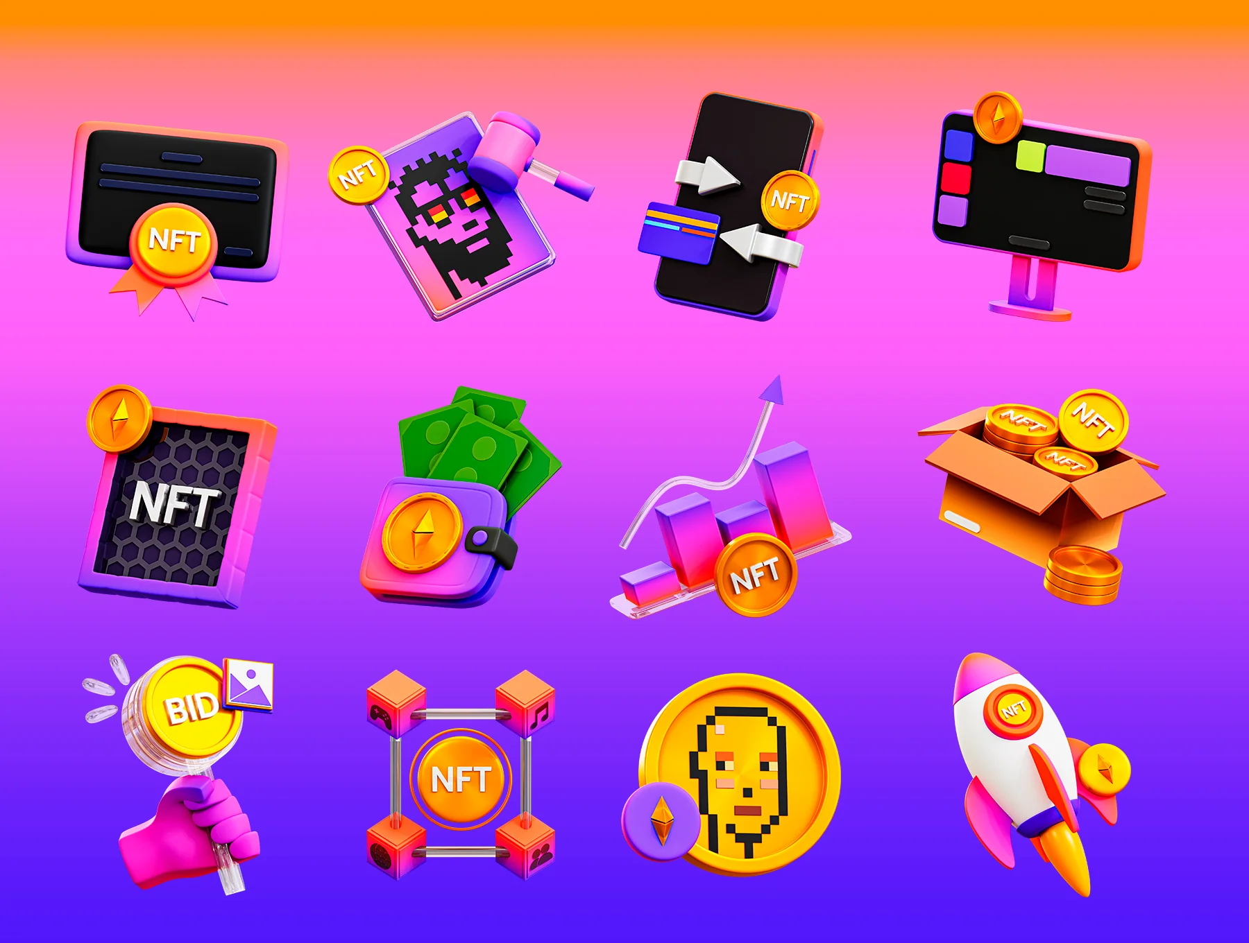 3D NFT Icon 6
