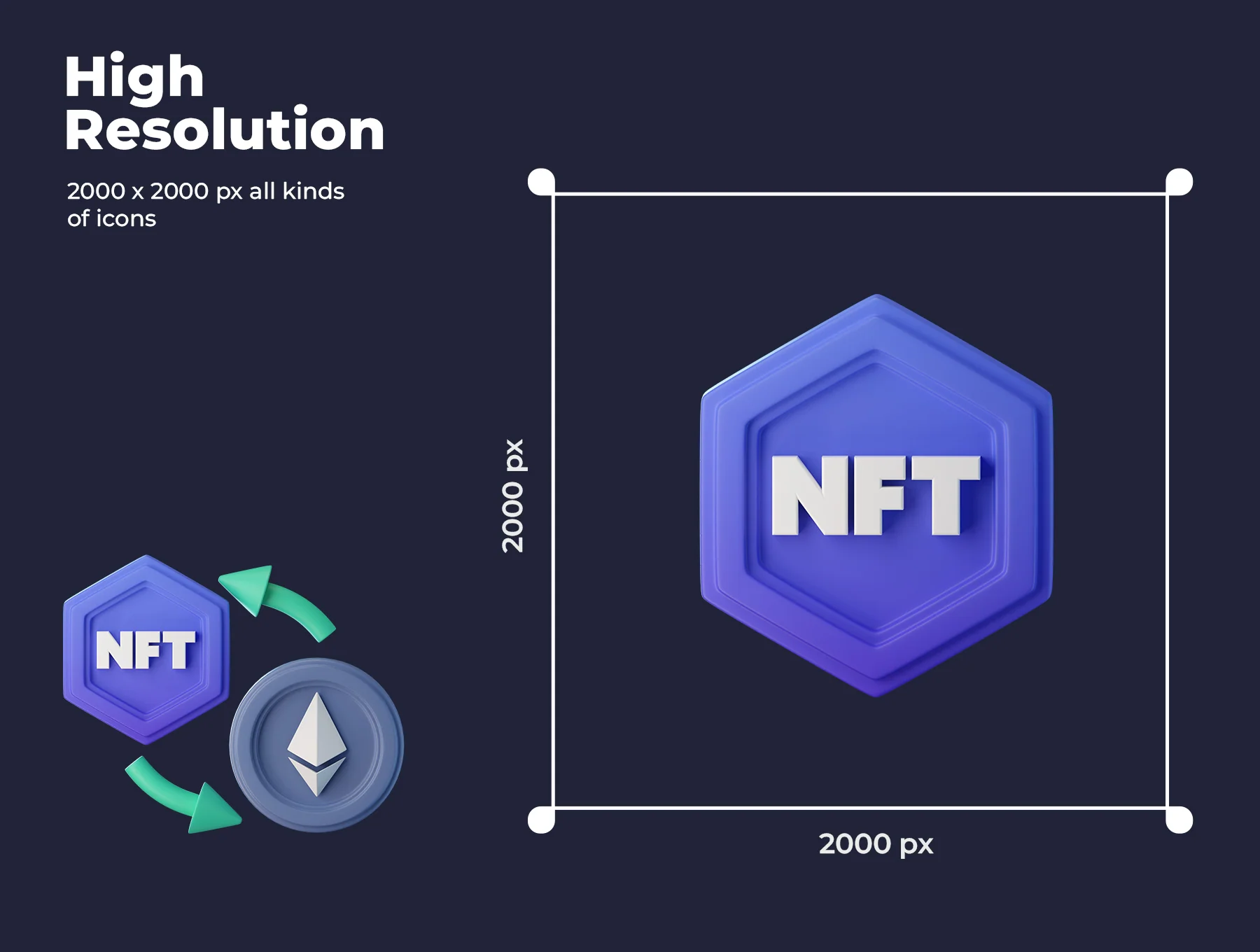 NFT 3D Icons 3