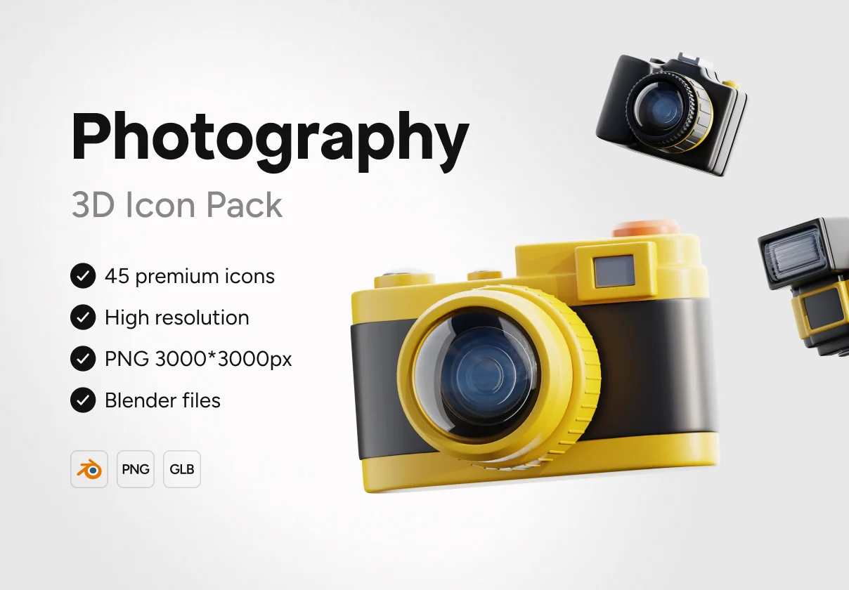 3D Photography Icons
